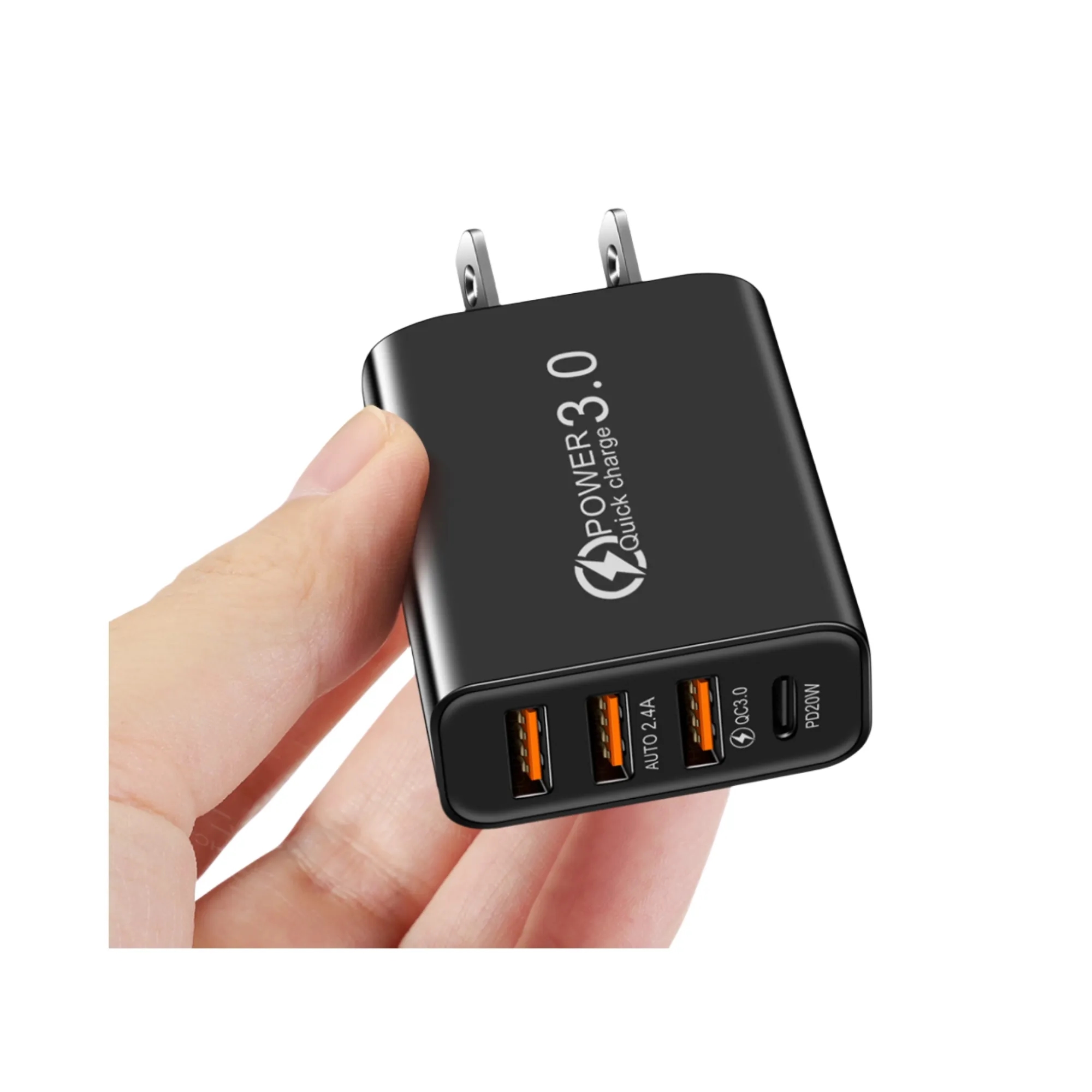 4 Port USB Travel Wall Charger Plug 7