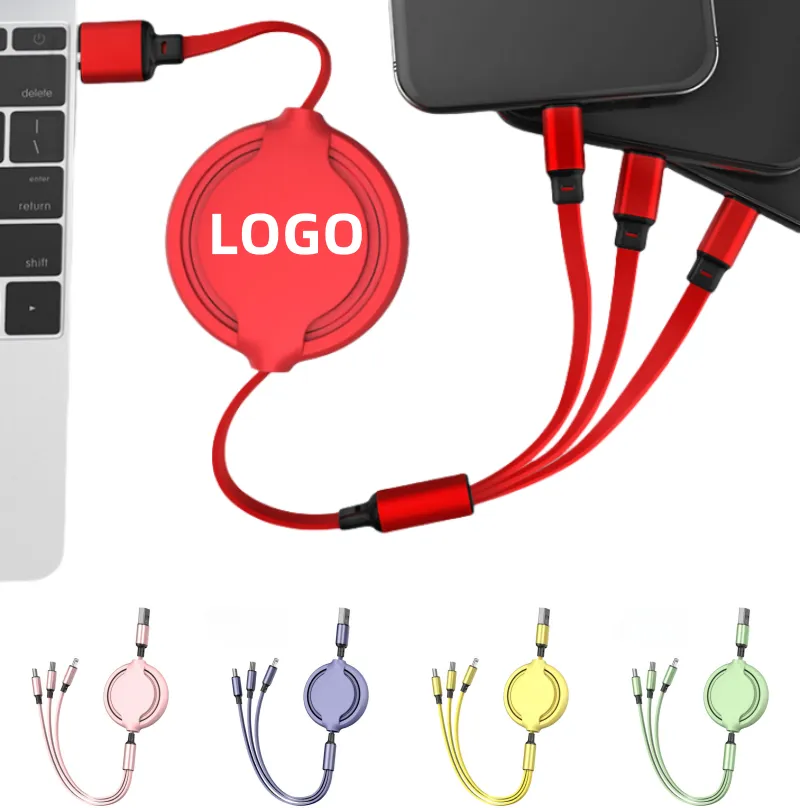 3-in-1 Retractable Charge Cables 3