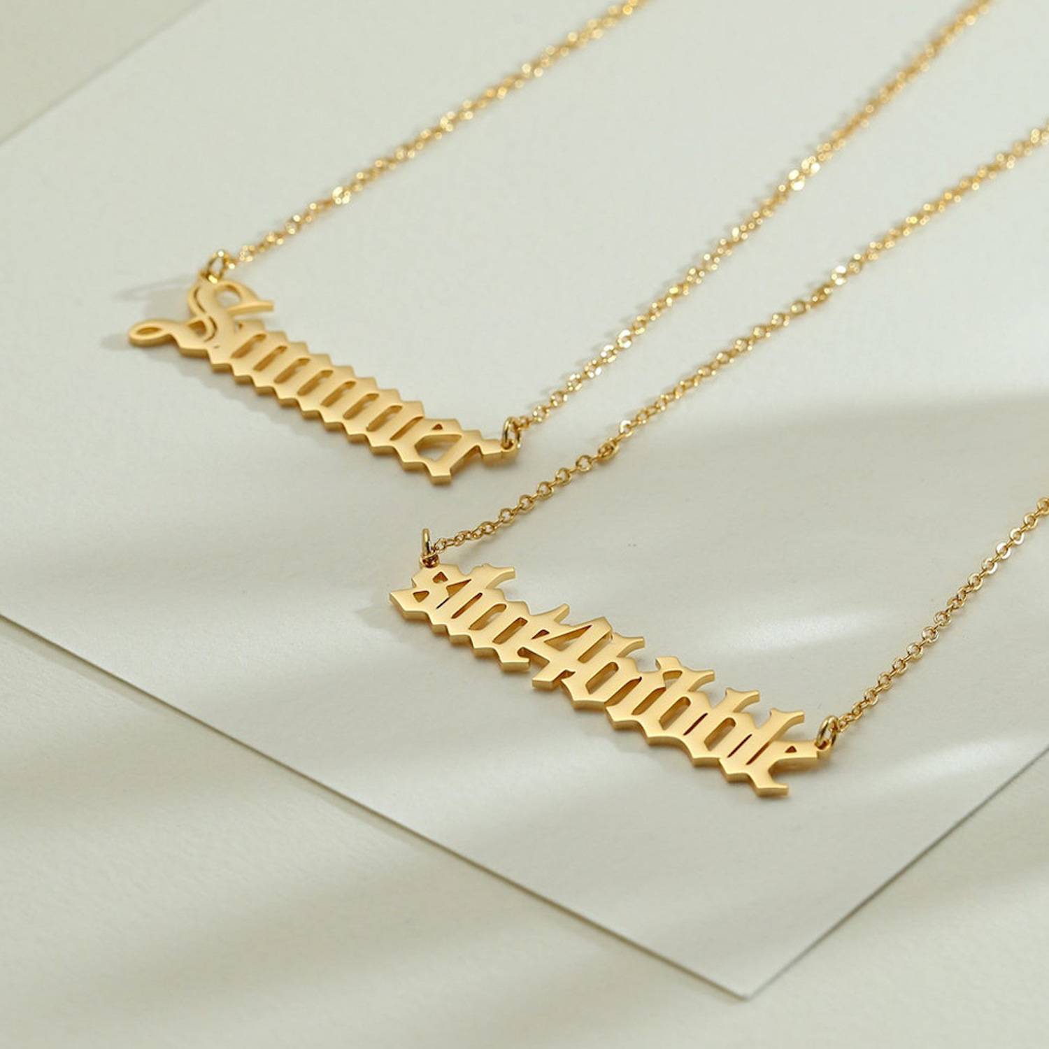 Custom Personalised 18K Gold Plated Name Necklace 3