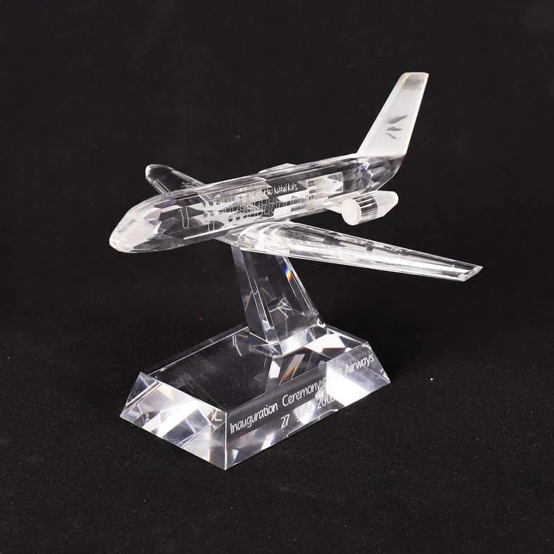 Clear Crystal Airplane Award 1