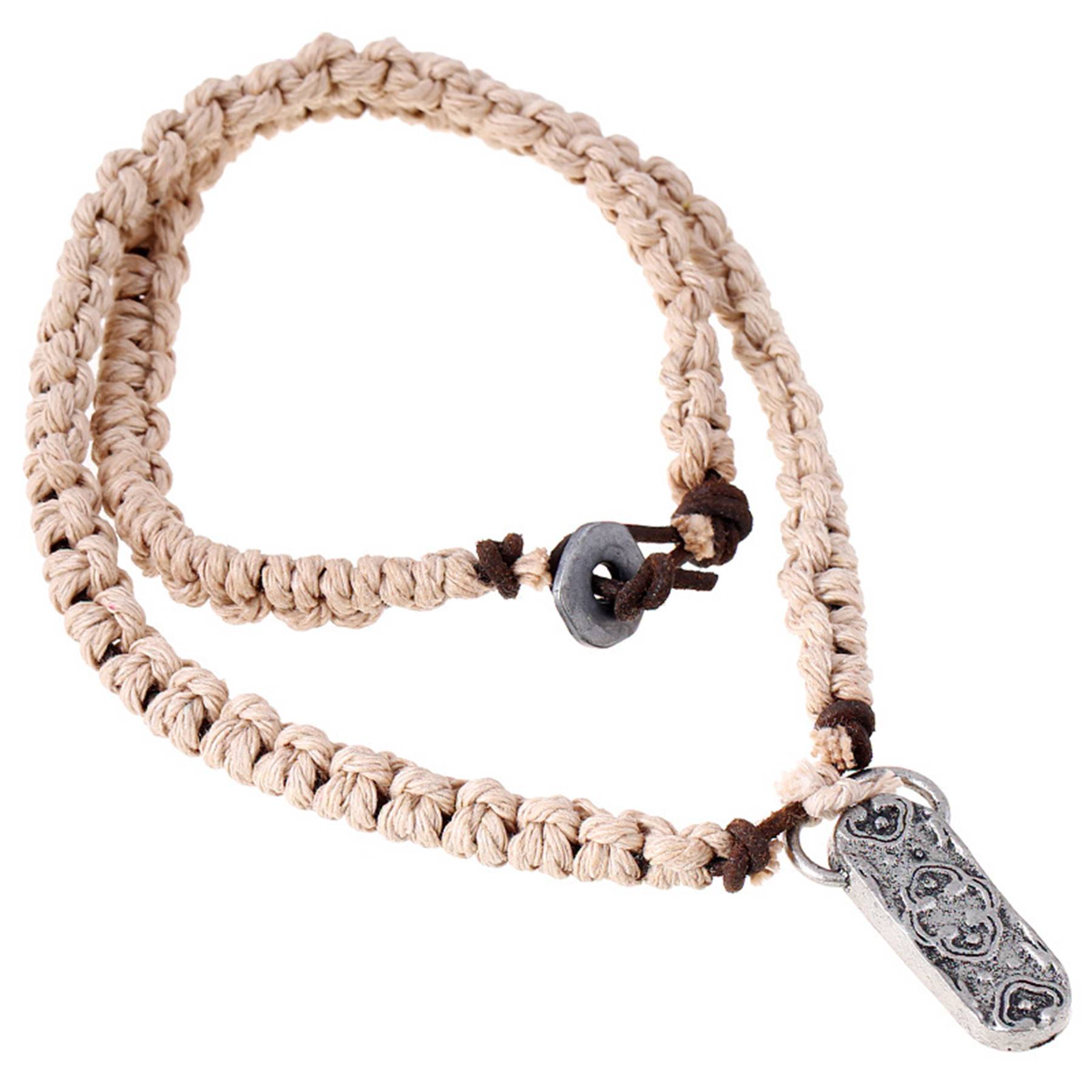Jute Vintage beach weave necklace 2