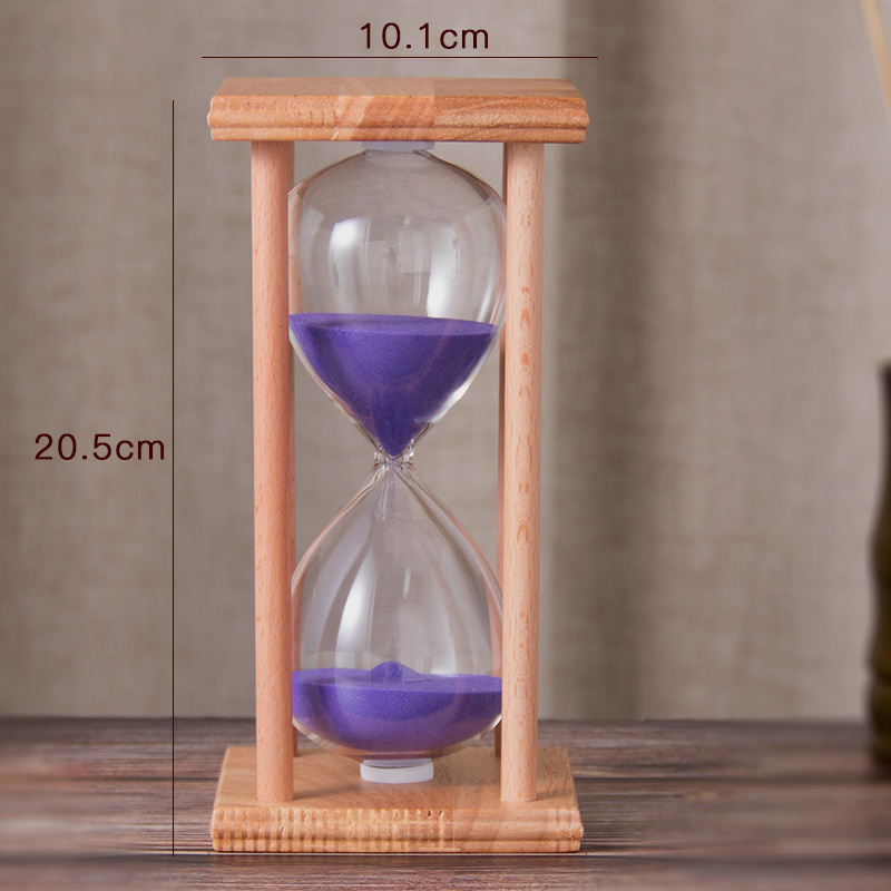 Large Wooden Sandglass Timer Decoration 45 and 60 Minutes 6