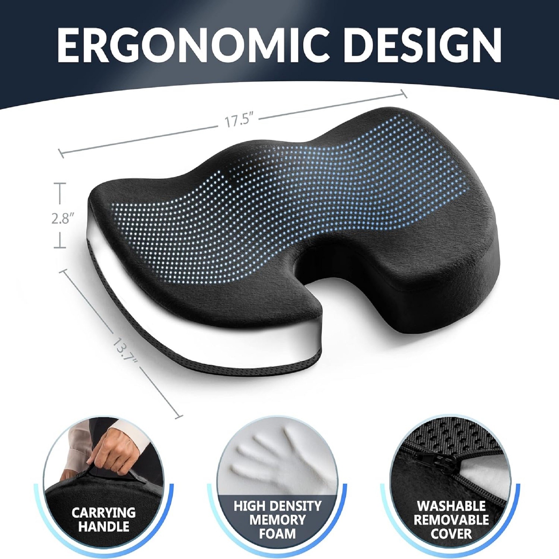 Gel Enhanced Seat Cushion 5