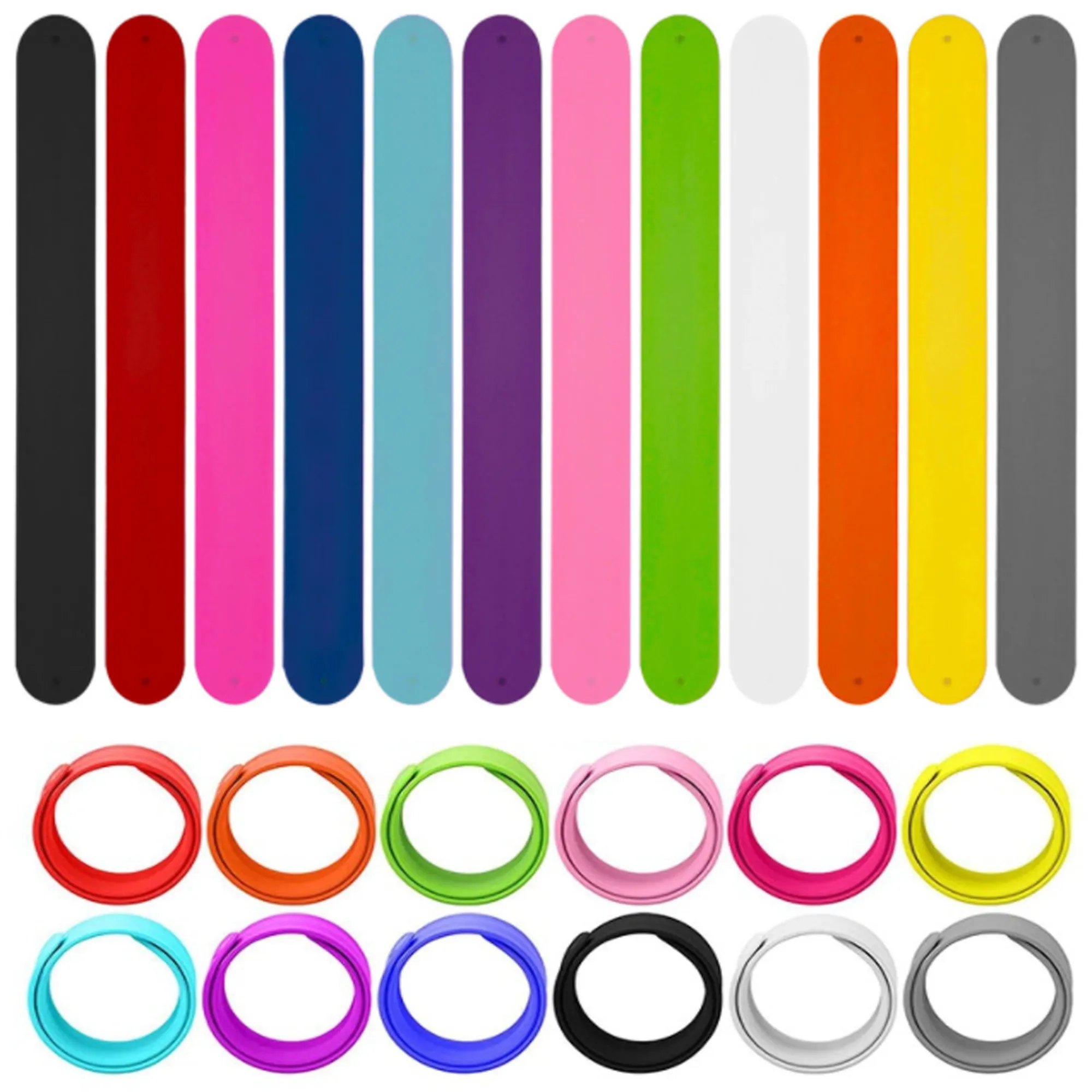 Custom Silicone Slap Bracelet Party 3