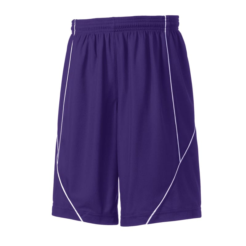 Sport-Tek Youth PosiCharge Mesh Reversible Spliced Short. 12