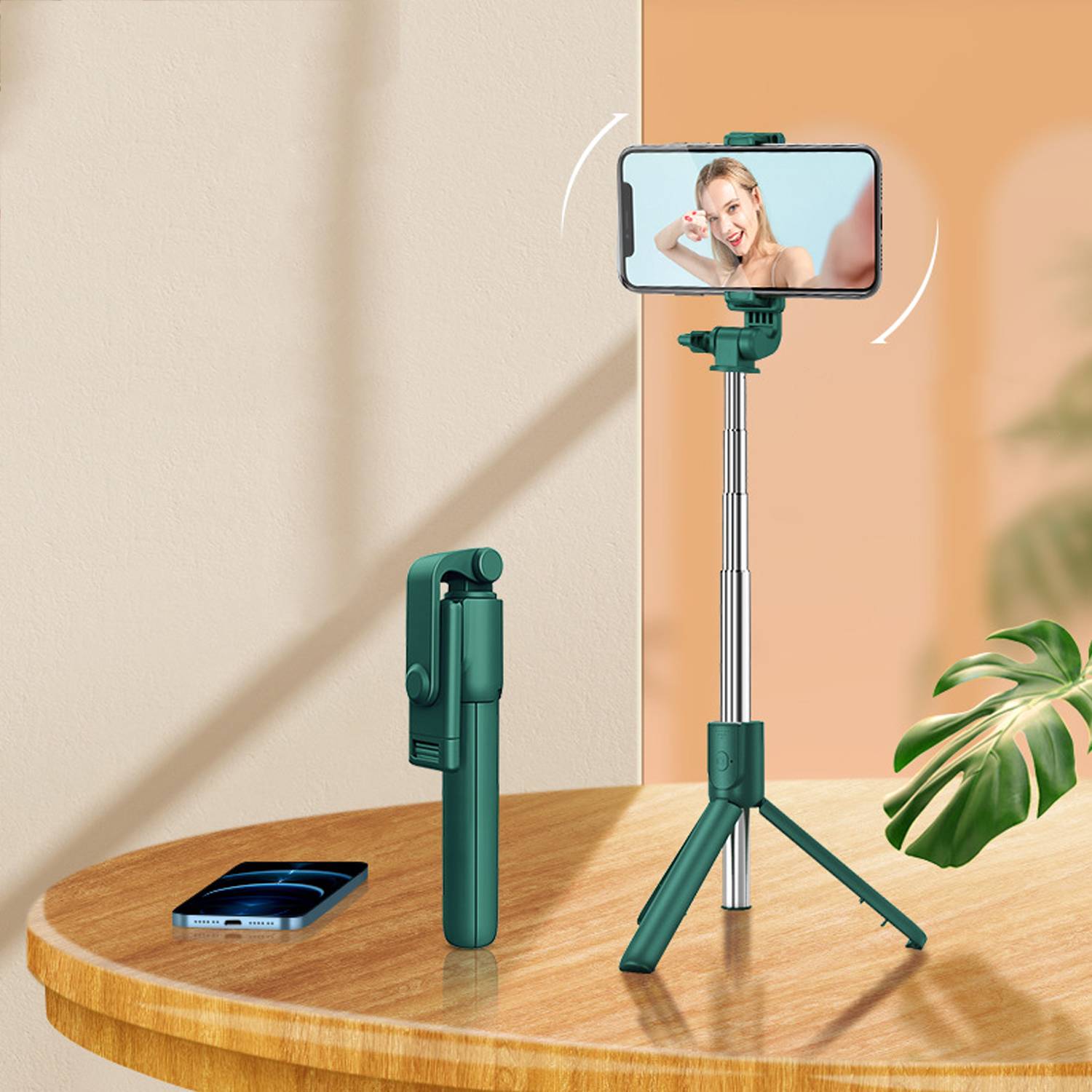 Mobile phone selfie stick Bluetooth 5
