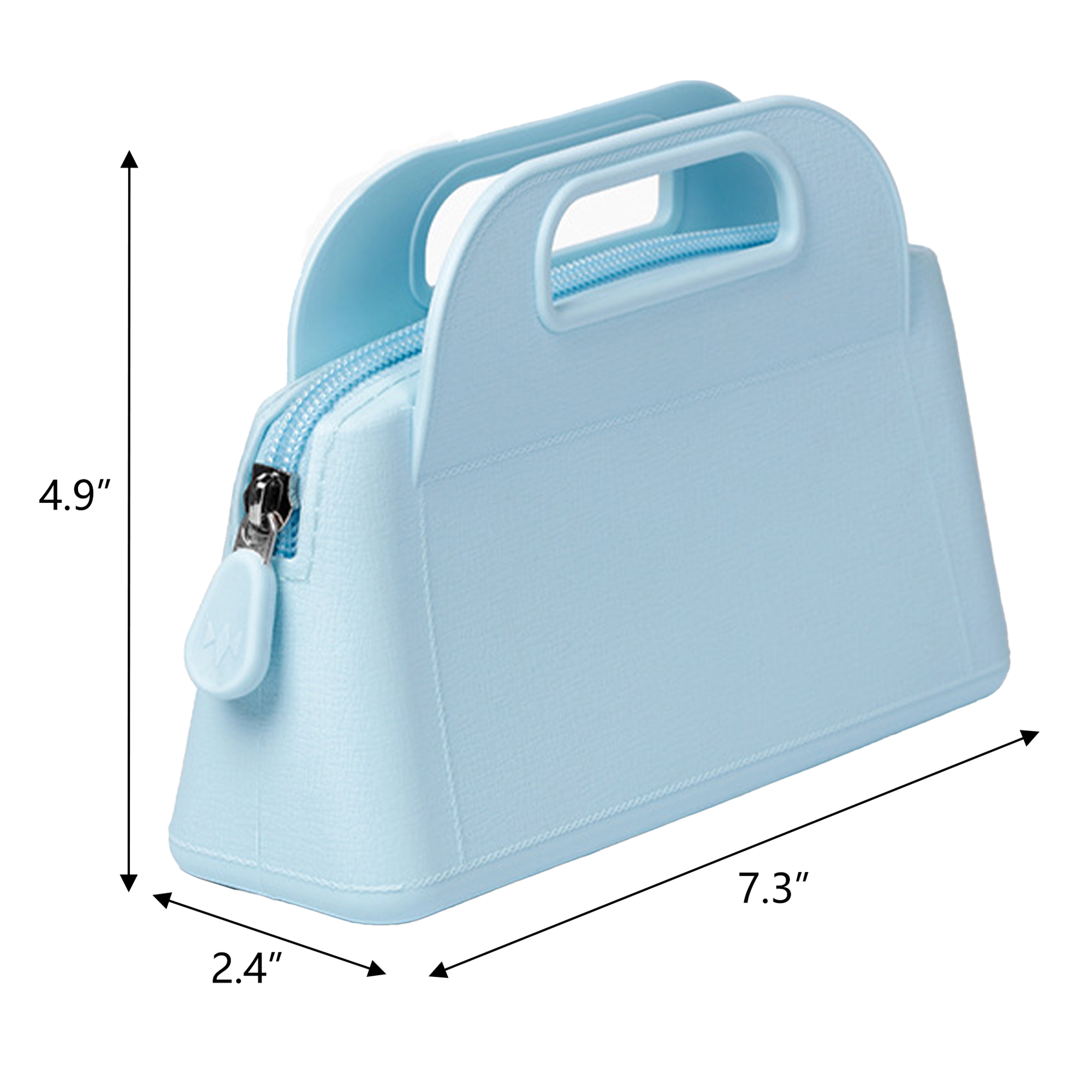 Waterproof Zipper Silicone Cosmetic Bag 2