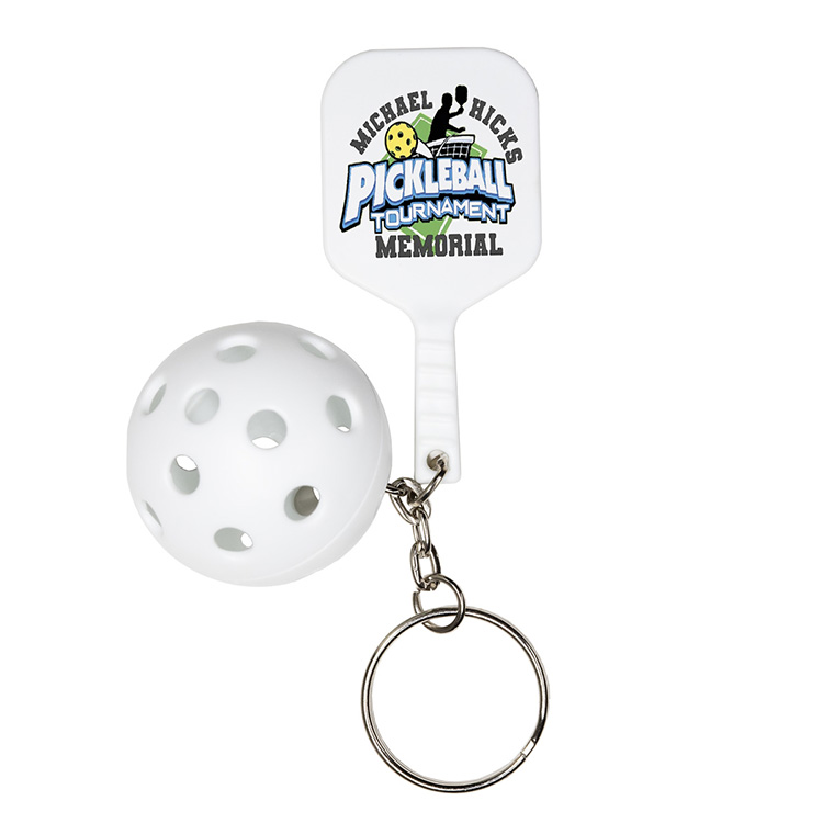 "PICKLE PADDLE" Pickle Ball Keychain 24