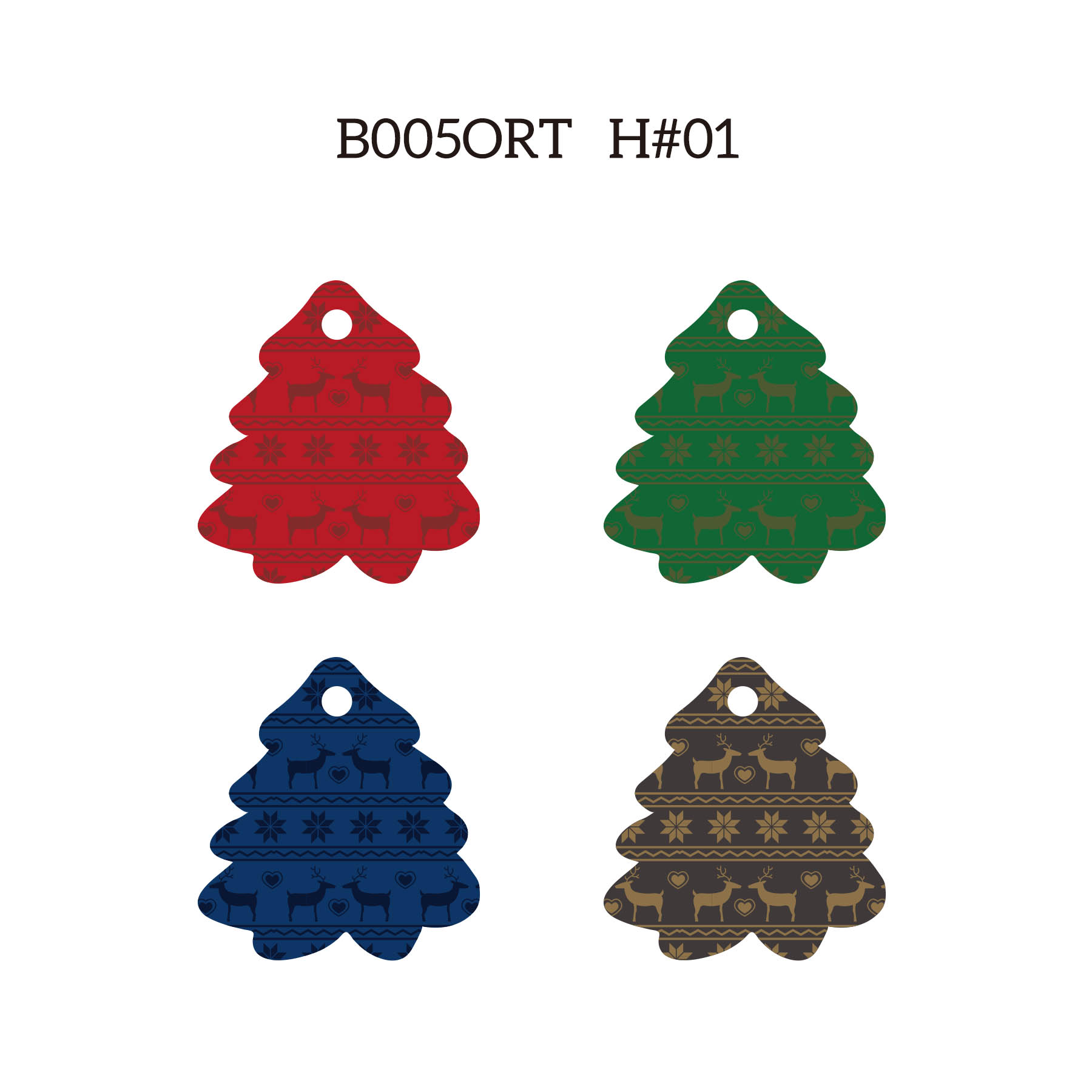 3" Full Color Christmas Ornament - Tree 8