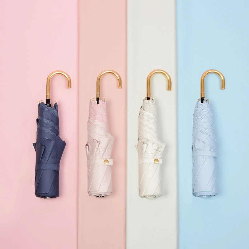 Custom Travel Folding Umbrella for Rain & Sun Protection 13