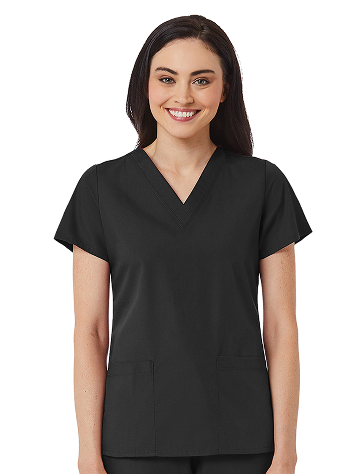 Maevn - Red Panda - Women's V-Neck Two Pocket Top 23