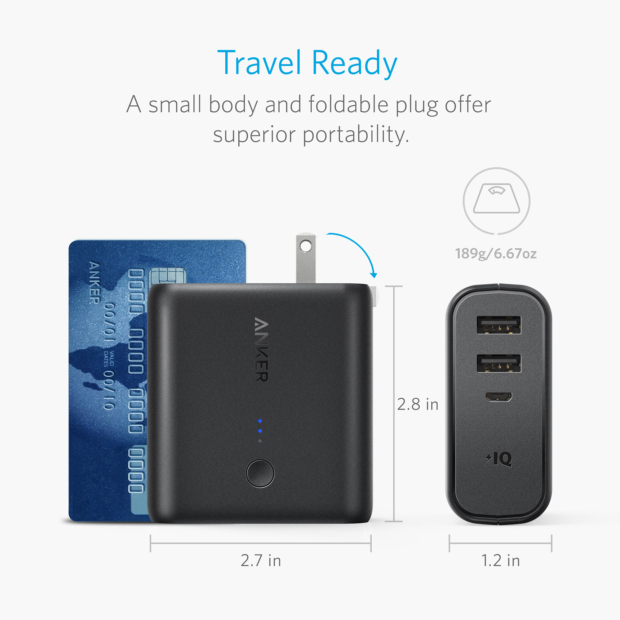 Anker® PowerCore Fusion 5000mAh 15