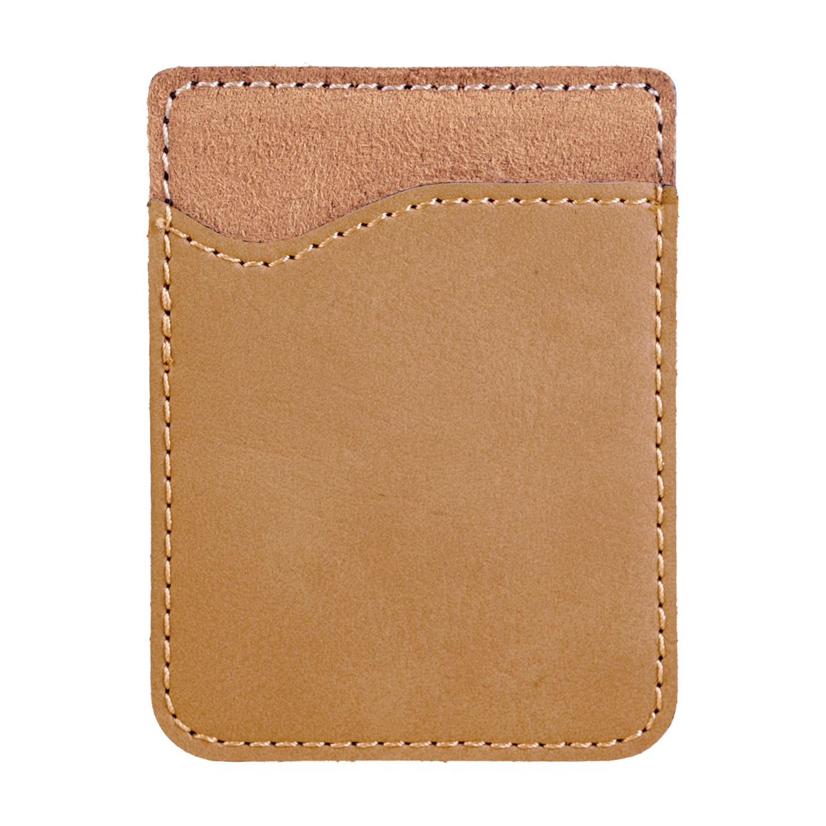 Light Brown Leatherette Phone Wallet 3