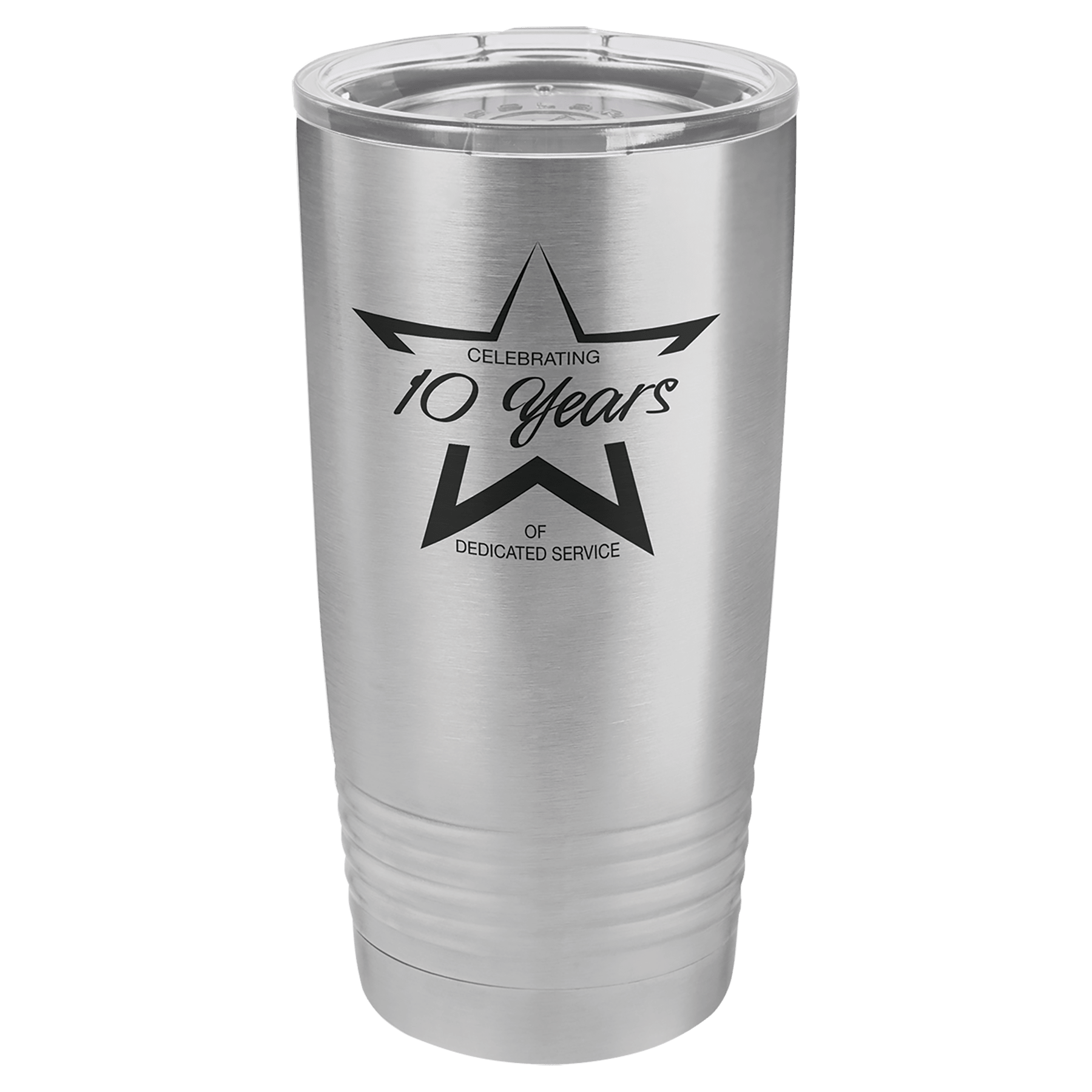 Polar Camel 20 oz. Stainless Steel Vacuum Insulated Ringneck Tumbler with Clear Lid 2