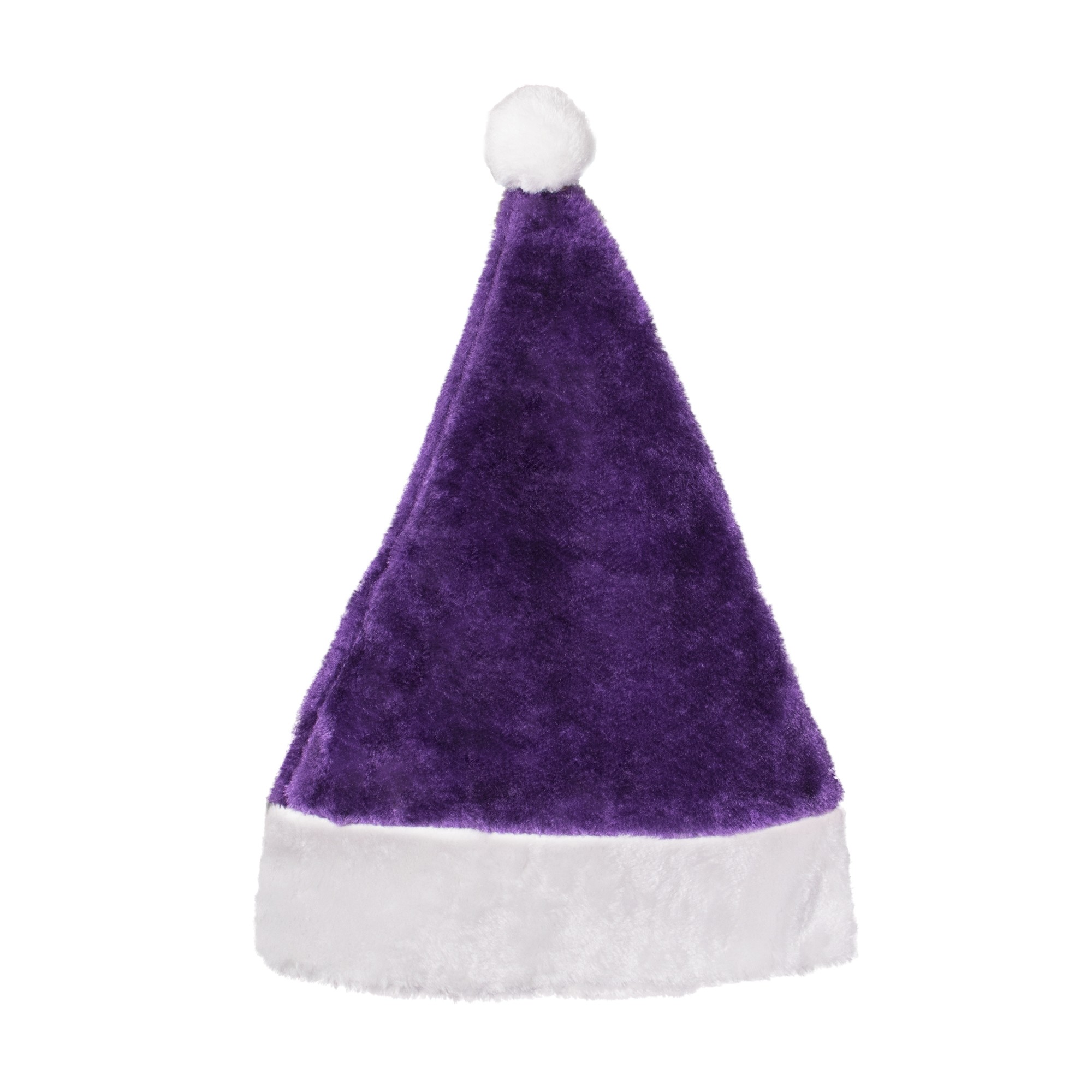 Purple Plush Santa Hat 3
