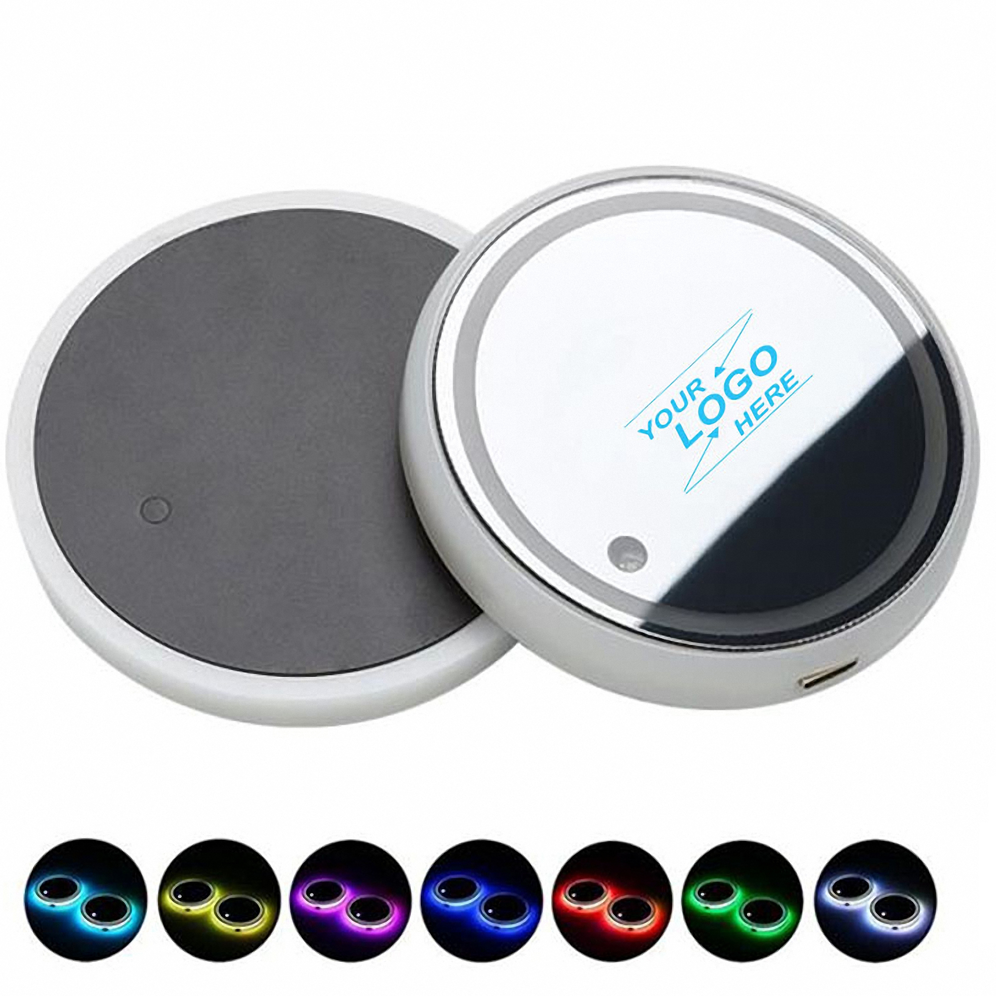 LED Light Up Car Cup Holder Coasters 6