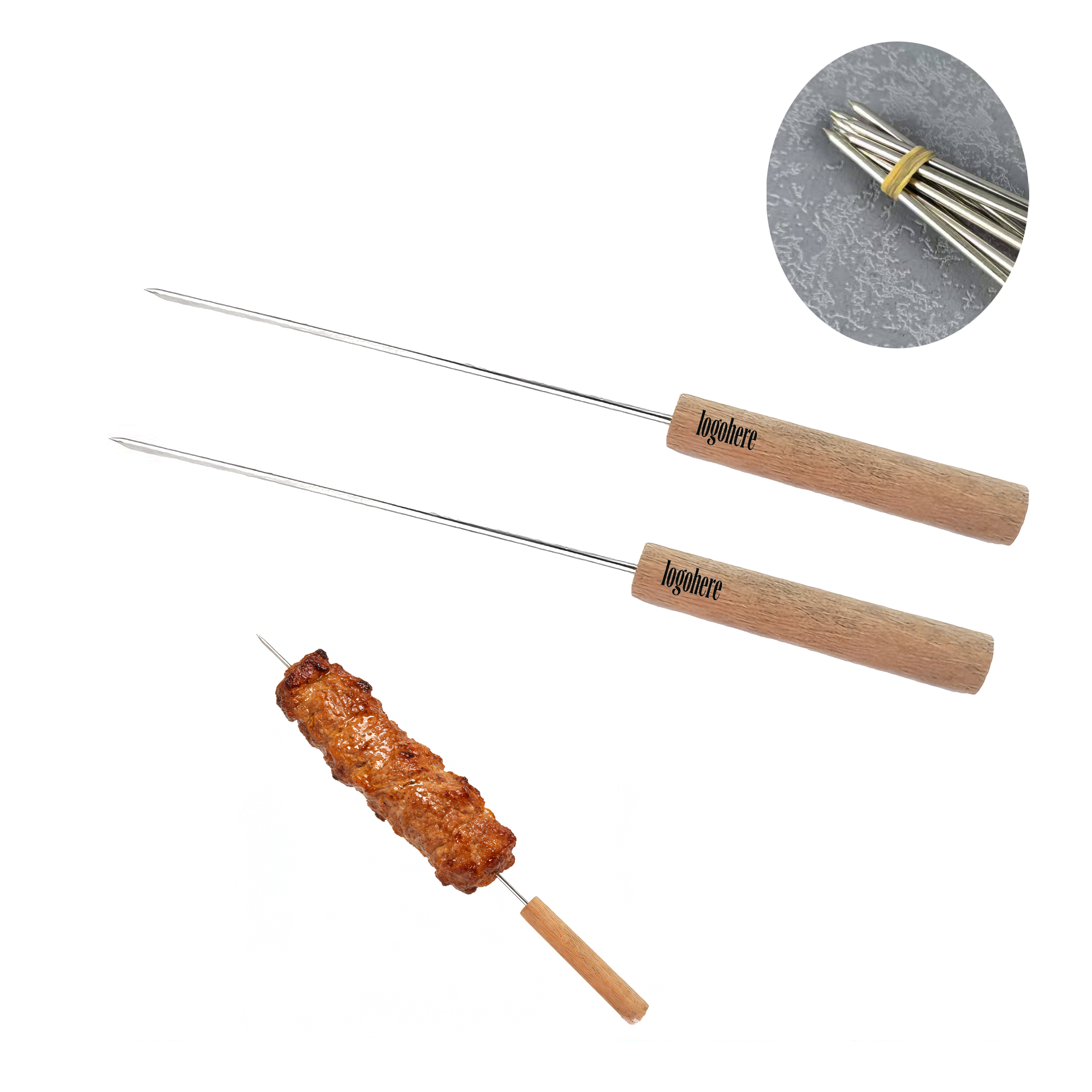 MOQ 50 Stainless Steel Skewers 2