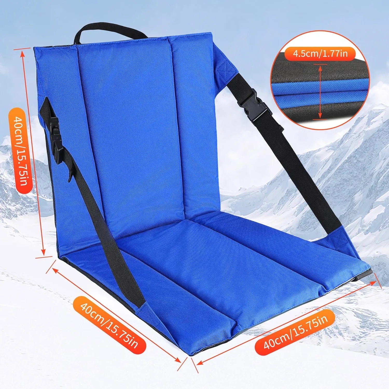 Folding Lightweight Seat with Backrest 8