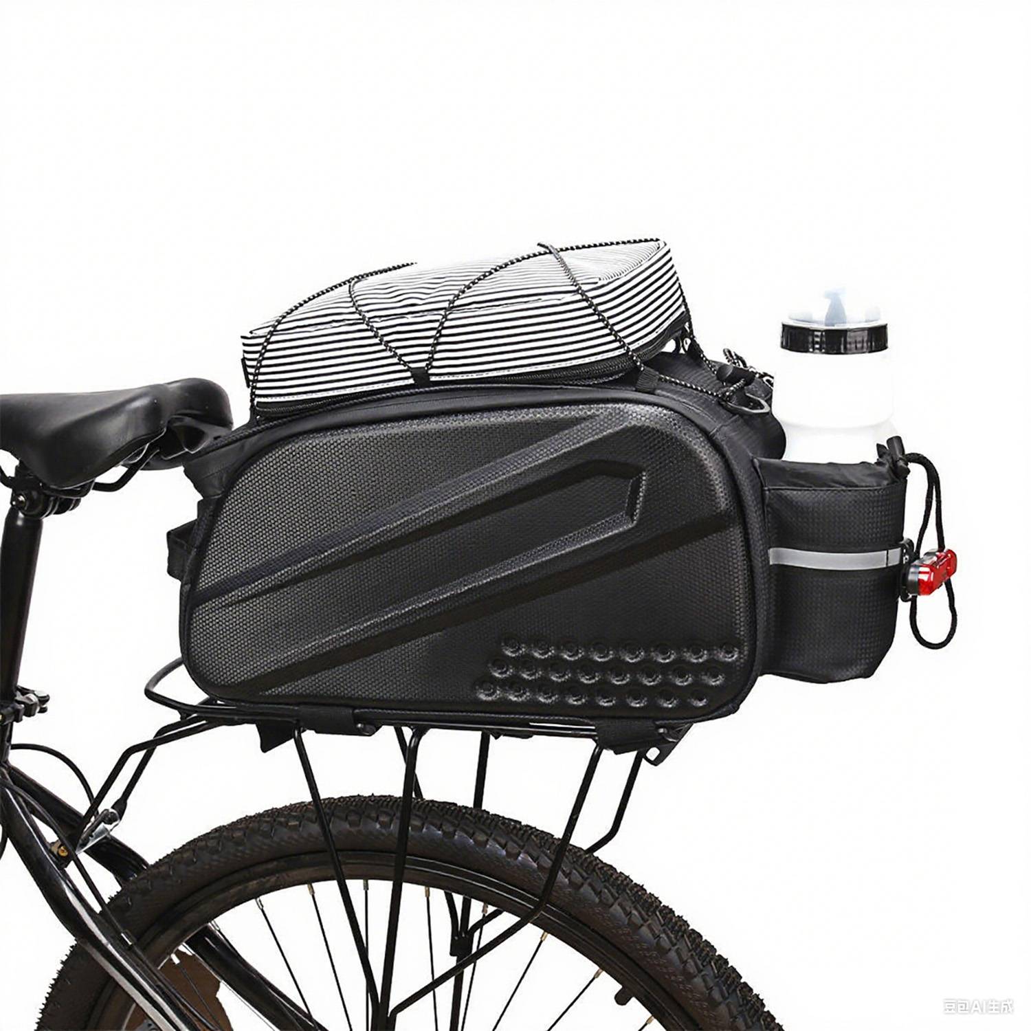 PU Leather Waterproof Bicycle Rear Seat Storage Bag 8