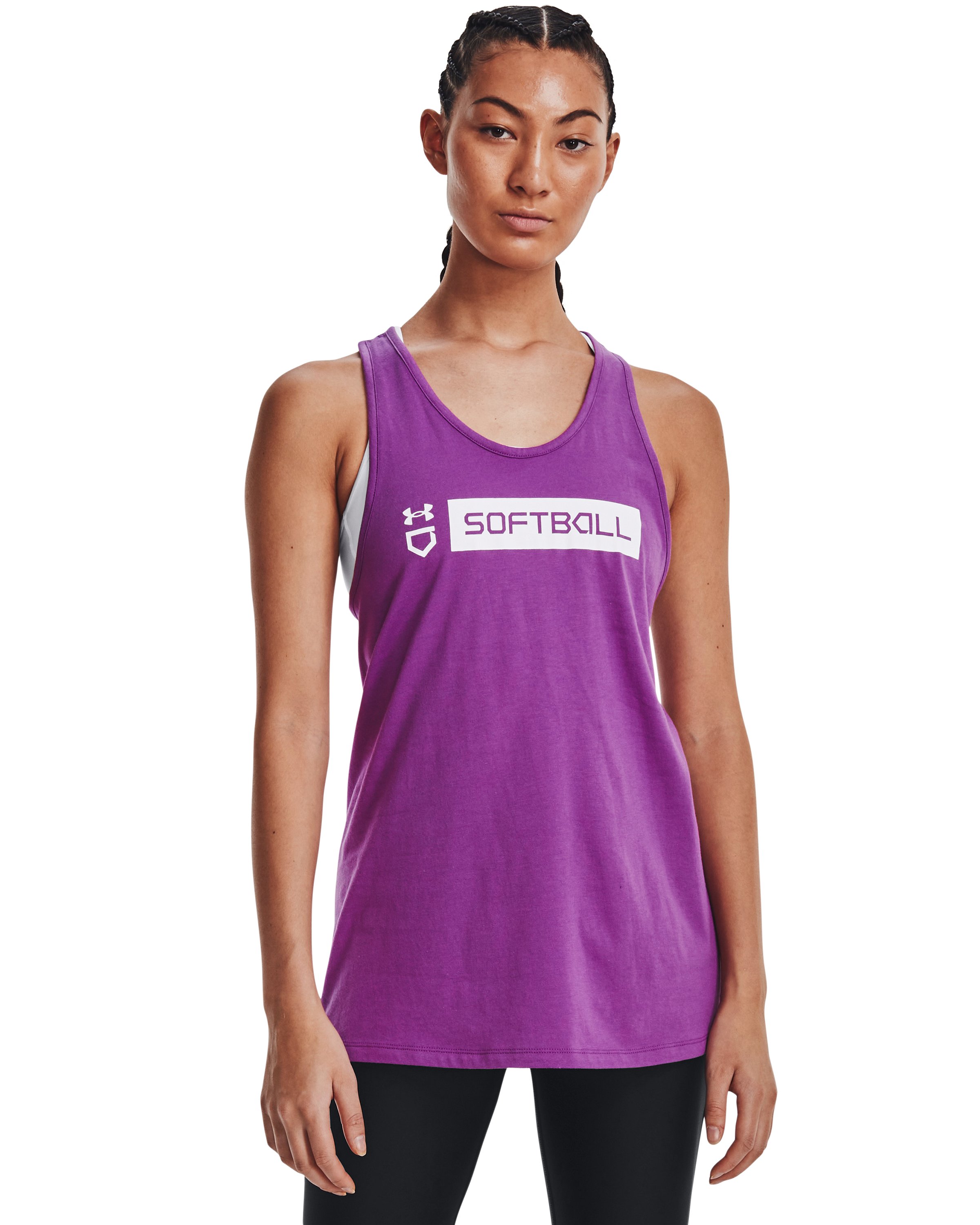 UA Softball Wordmark Bar Women's Tank 2
