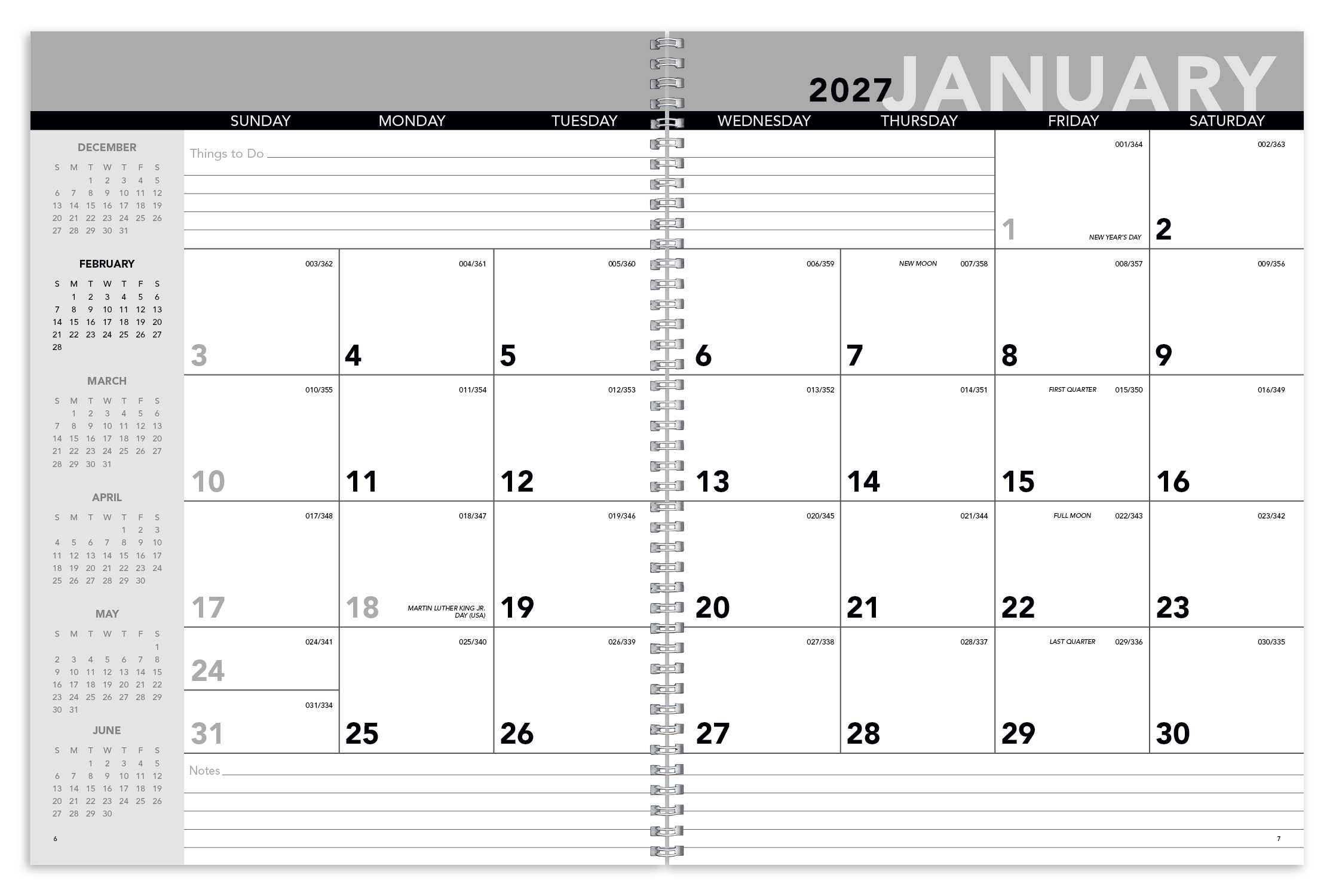 Triumph® Calendars Standard Year Desk Planner with Custom Cover 9