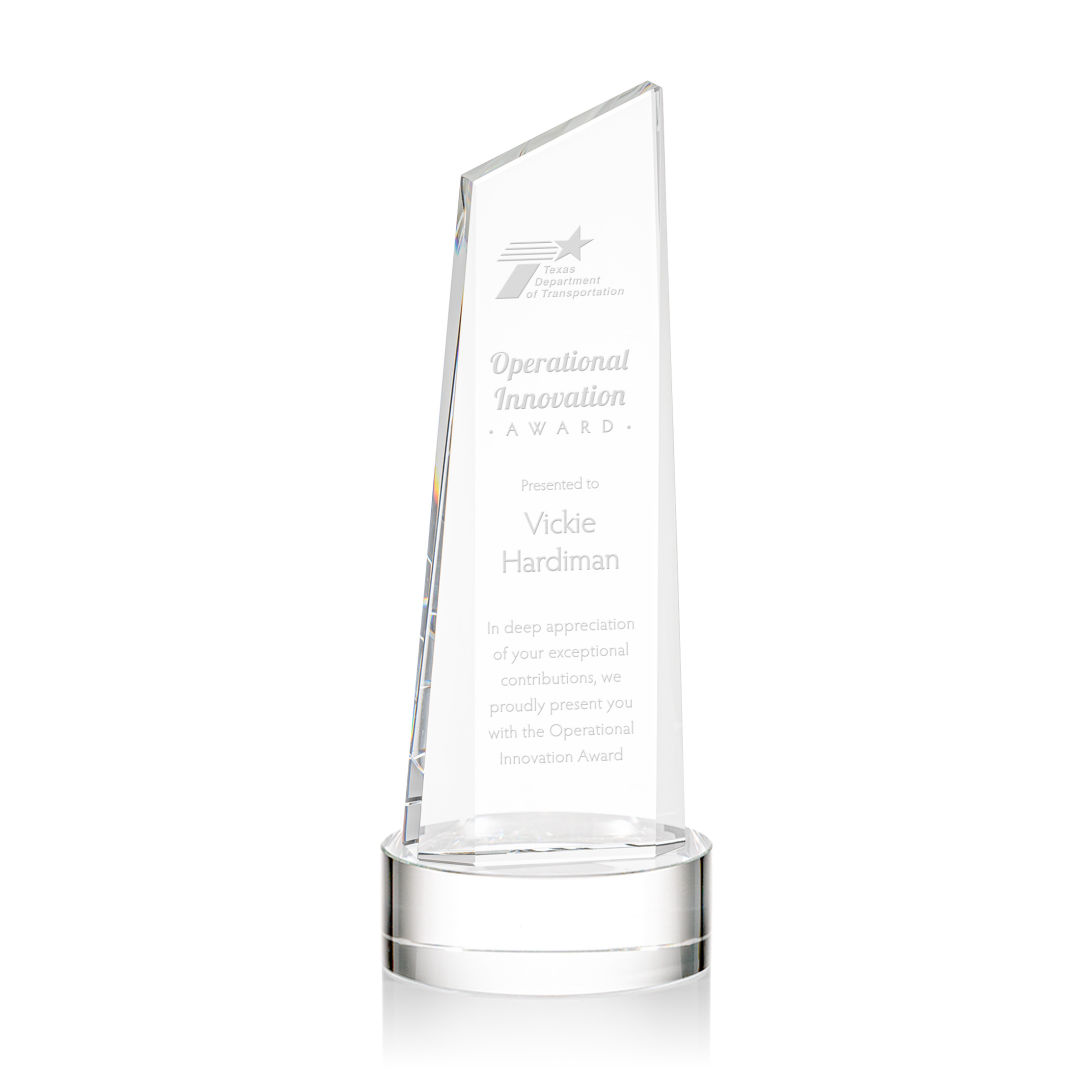 Belmont Tower Award on Stanrich Base - Clear