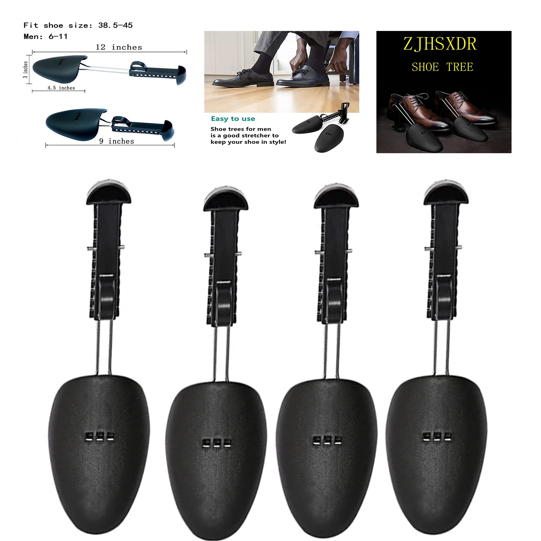 Plastic Shoe Tree Stretcher Shaper for Men 1