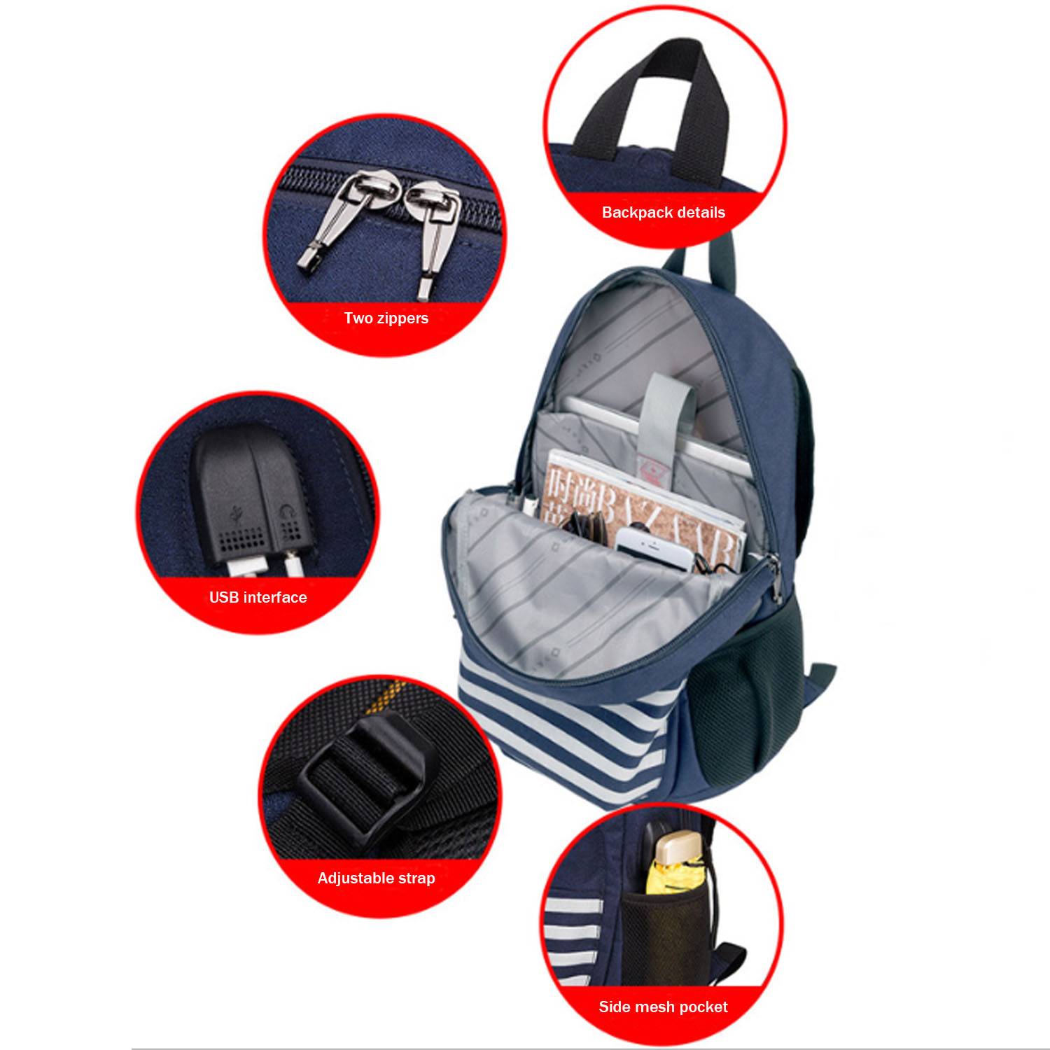 Oxford Cloth Sports Backpack 6