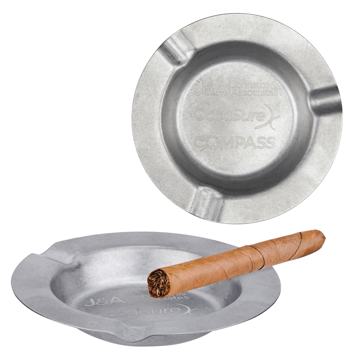 Vintage Pewter Stainless Steel Ash Tray