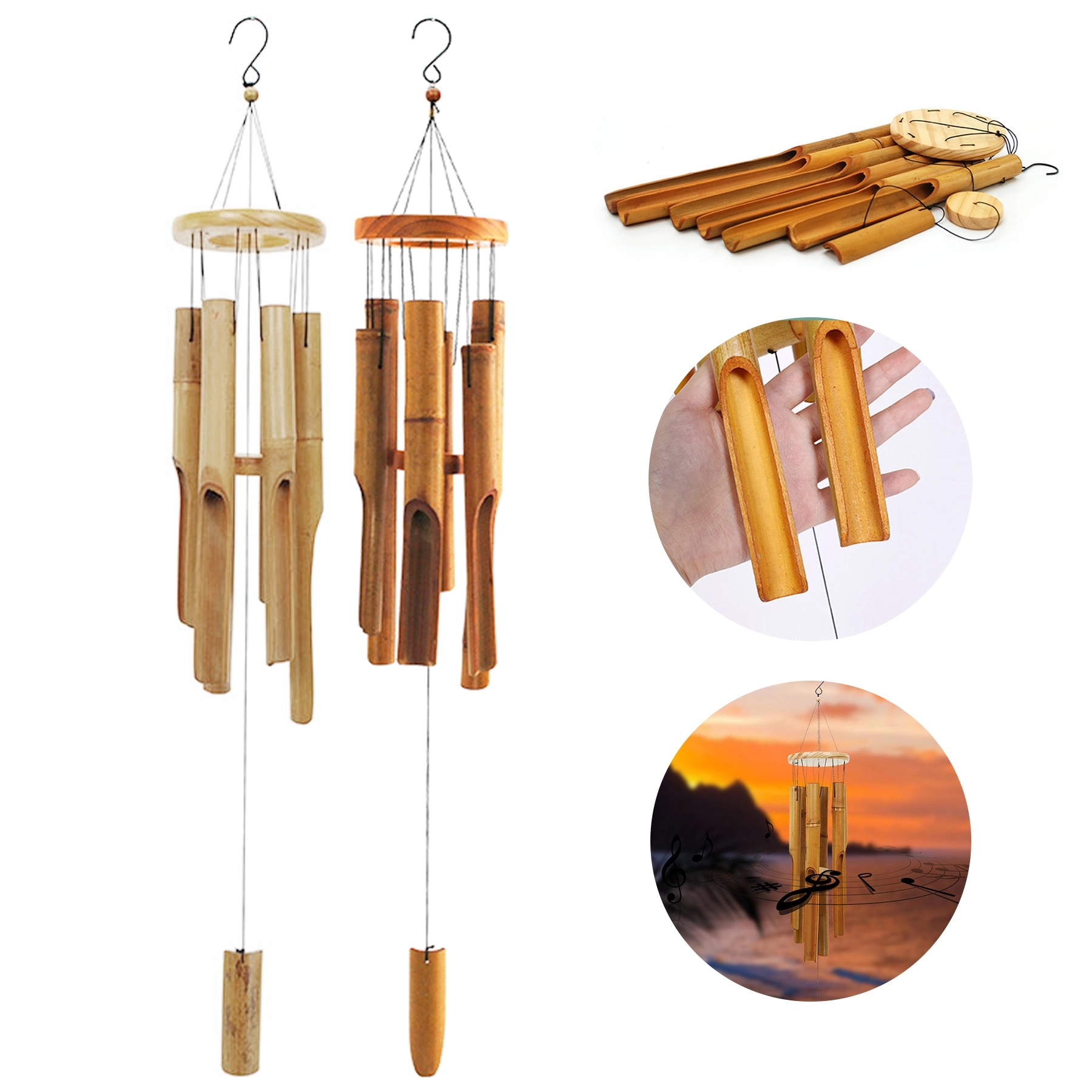 Wooden Wind Chimes Outdoor 2