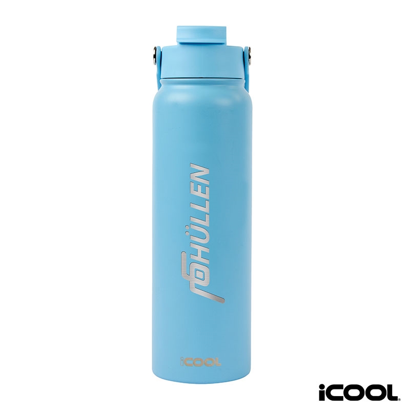 iCOOL® Glenwood 35 oz. Double Wall, Recycled Stainless Steel Water Bottle 96
