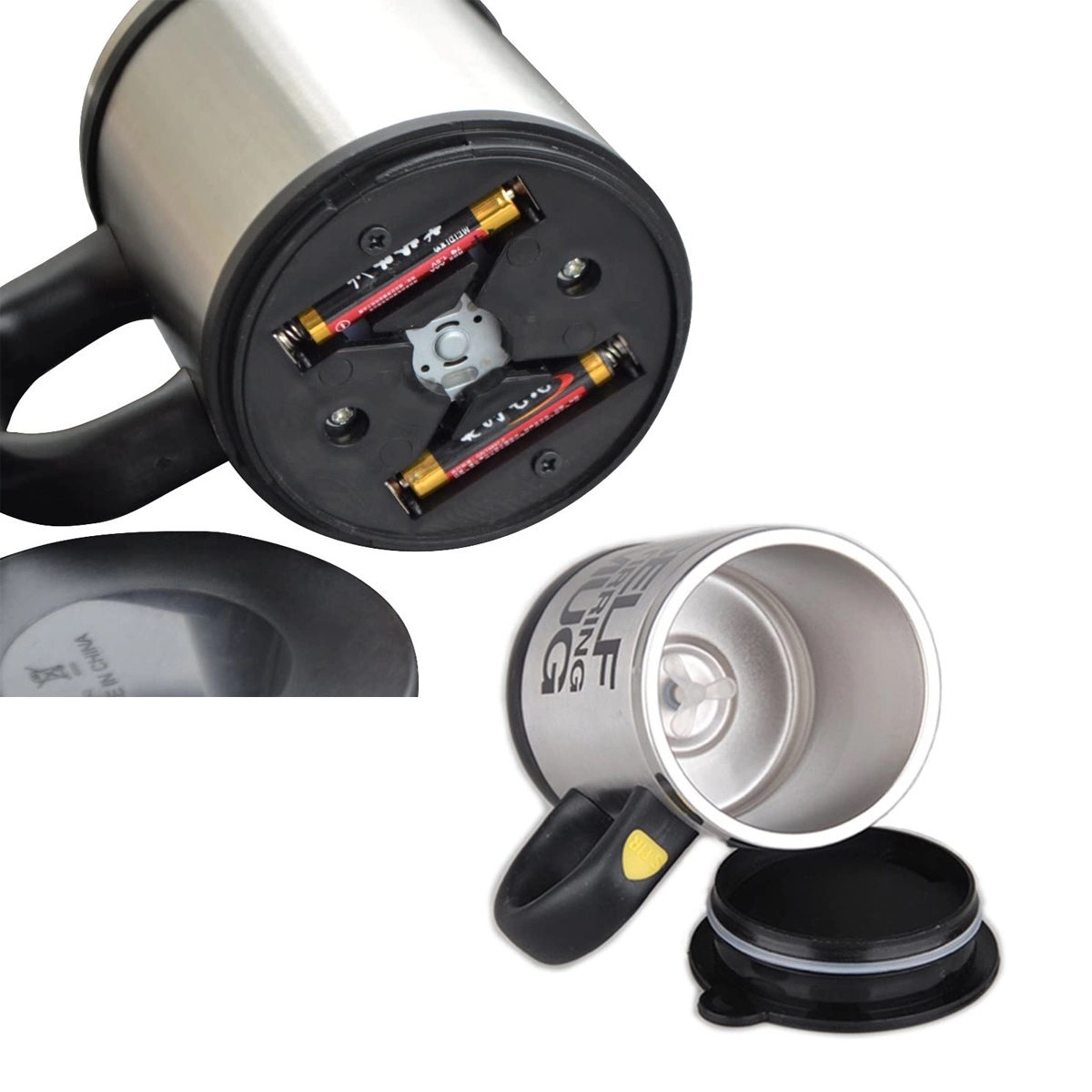Stainless Steel Self Stirring Coffee Mug 4