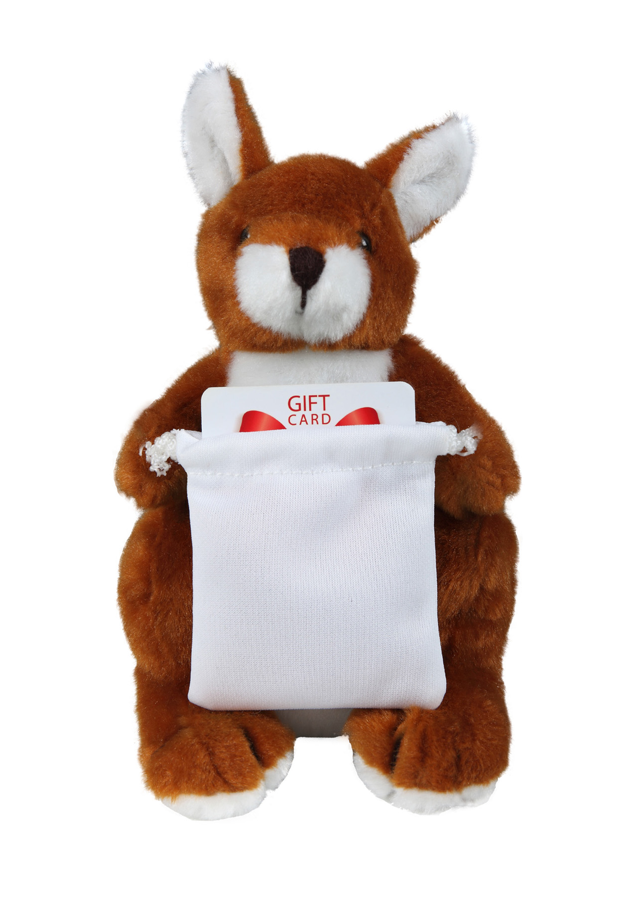 soft plush Kangaroo with gift card sack 3