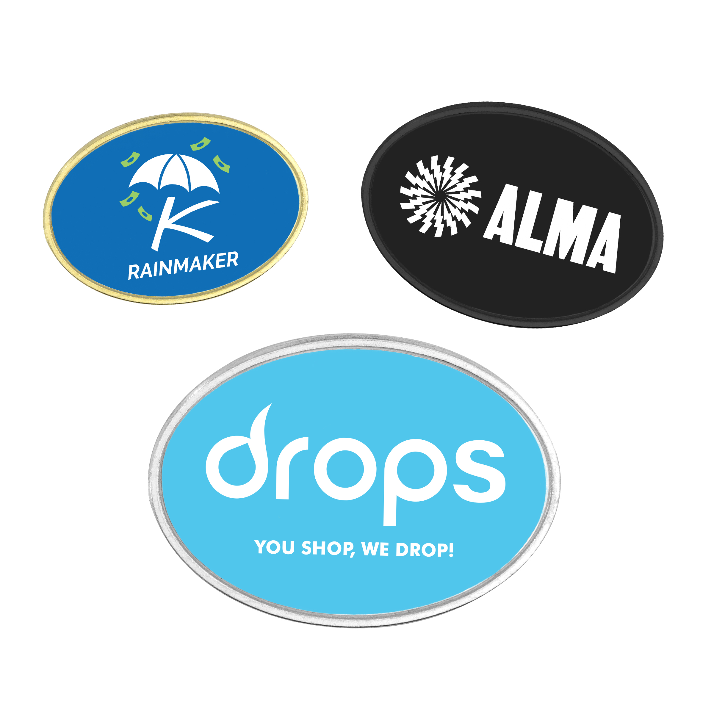 Lapel Pins Speed Printed Dome - 6 Day Production