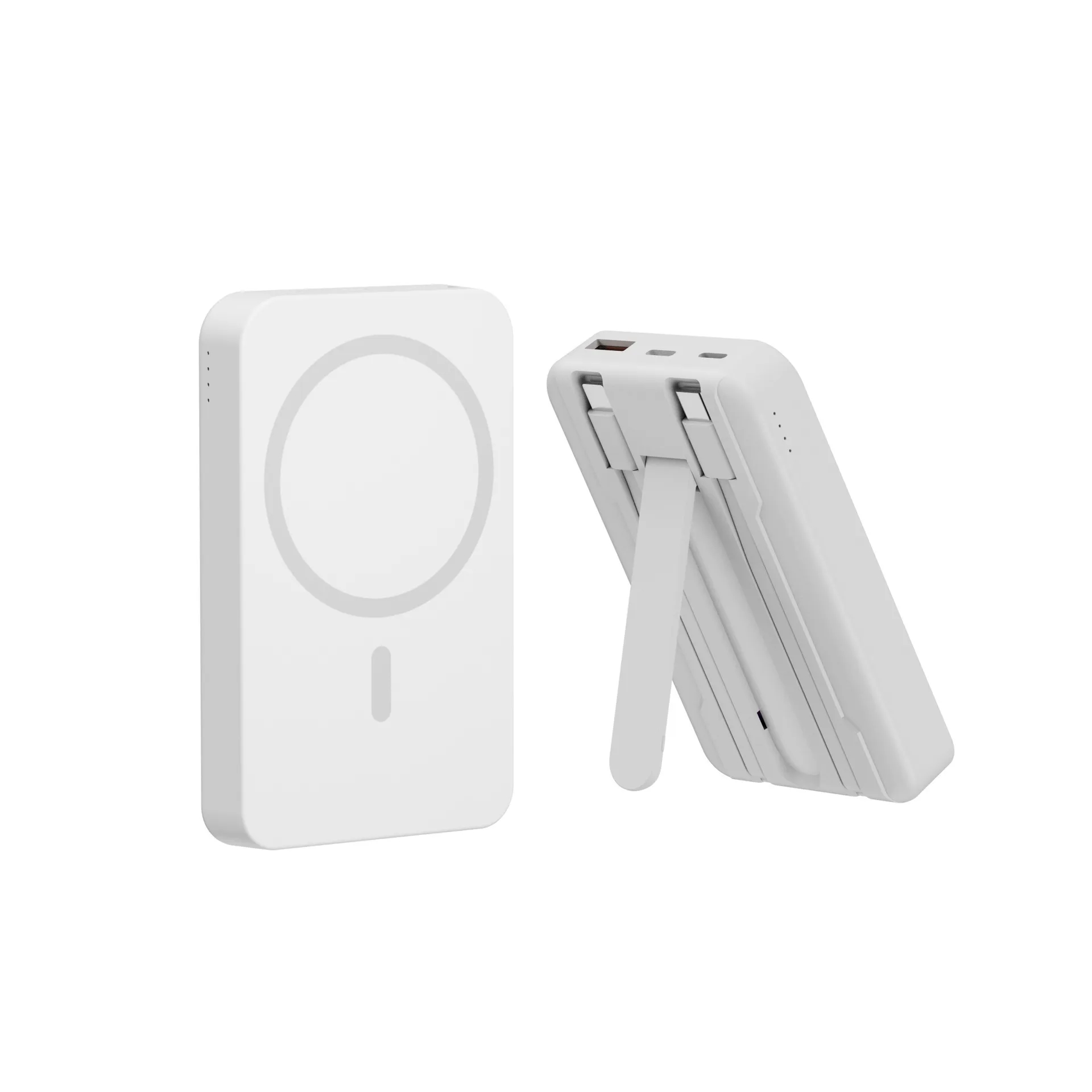 10000mAh Mag-Safe Battery Pack with Stand & Built-in Cables 4