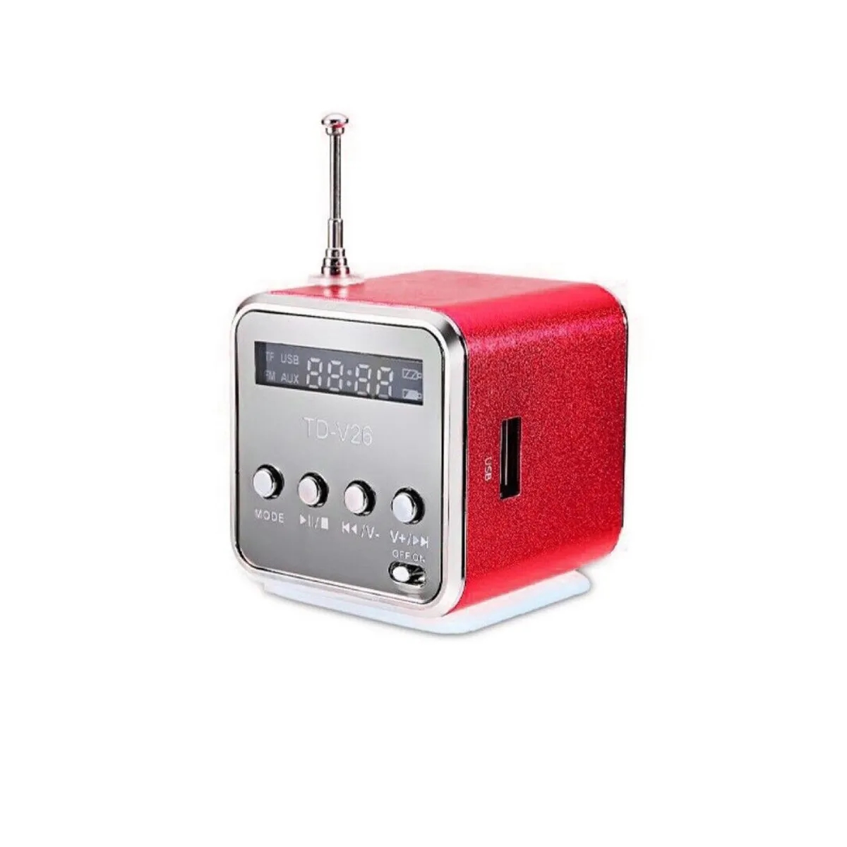 Mini Digital Music Radio Audio Stereo Player Speaker 1