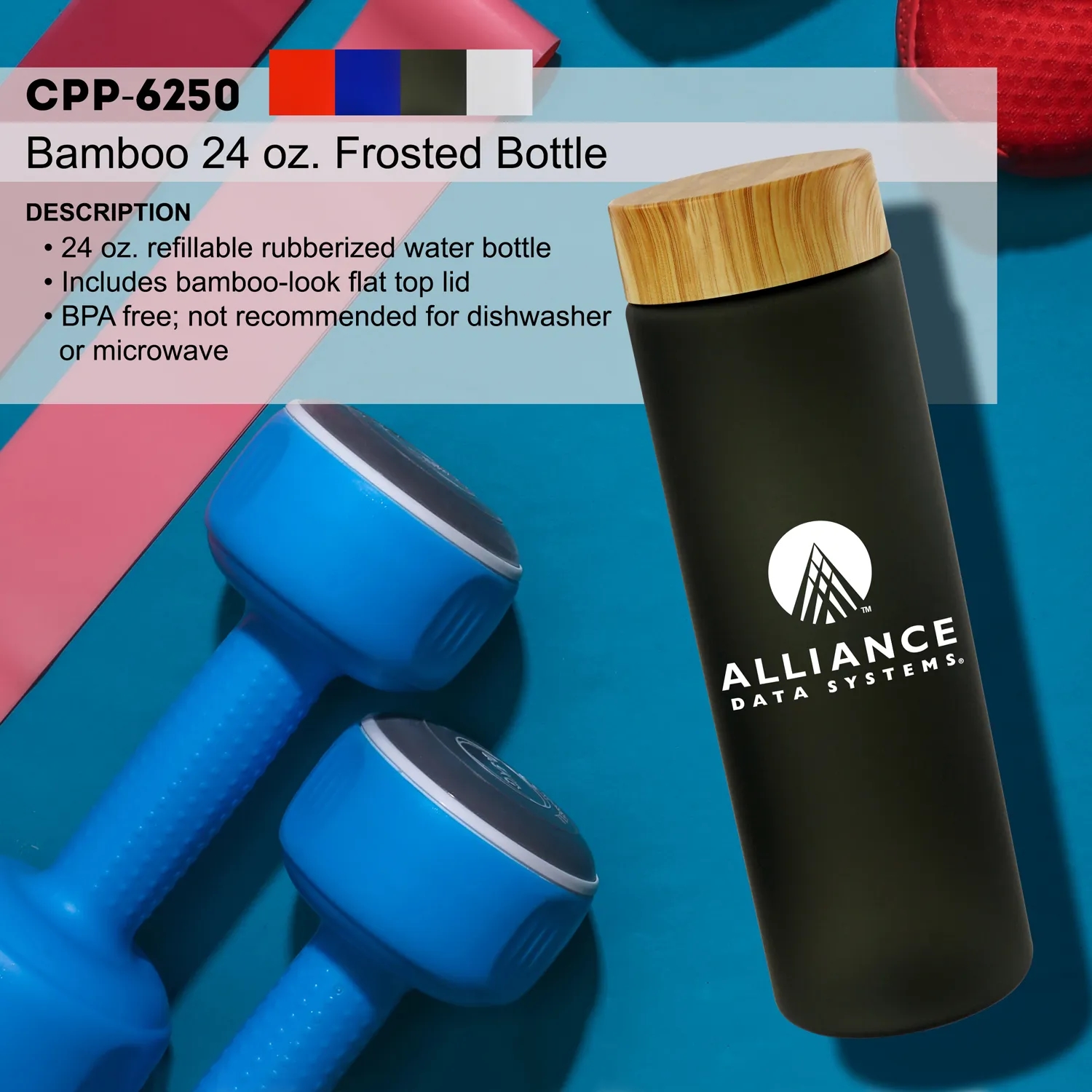 Bamboo Pattern 22 oz. Frosted Bottle 10