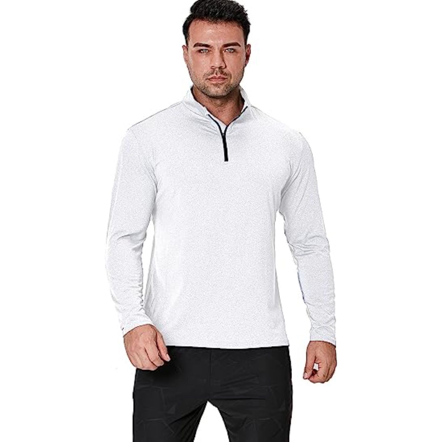 REPREVE® - Men's Quarter Zipper rPET Performance Long Sleeve