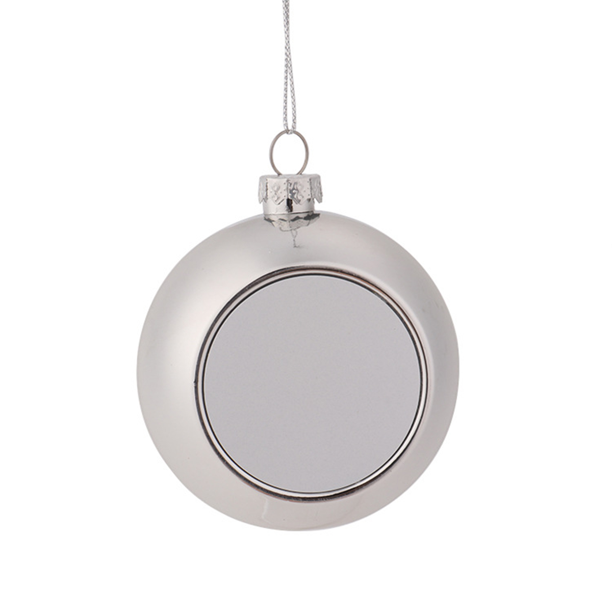 Blank Round Plastic Christmas Tree Ball Decoration 8