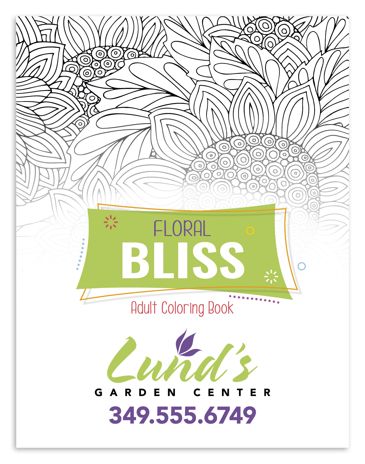 Good Value™ Floral Bliss Adult Coloring Book 22