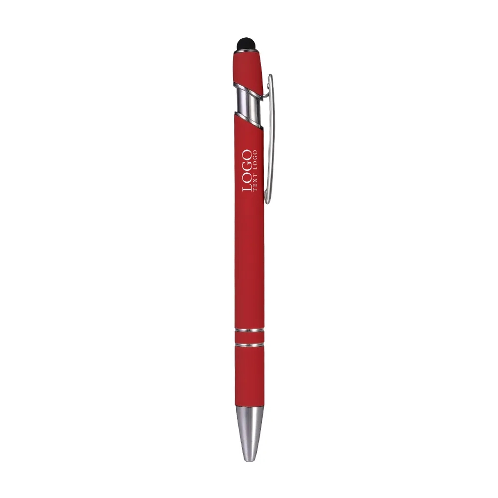 Custom Rubber Coated Stylus Ballpoint Pen 31