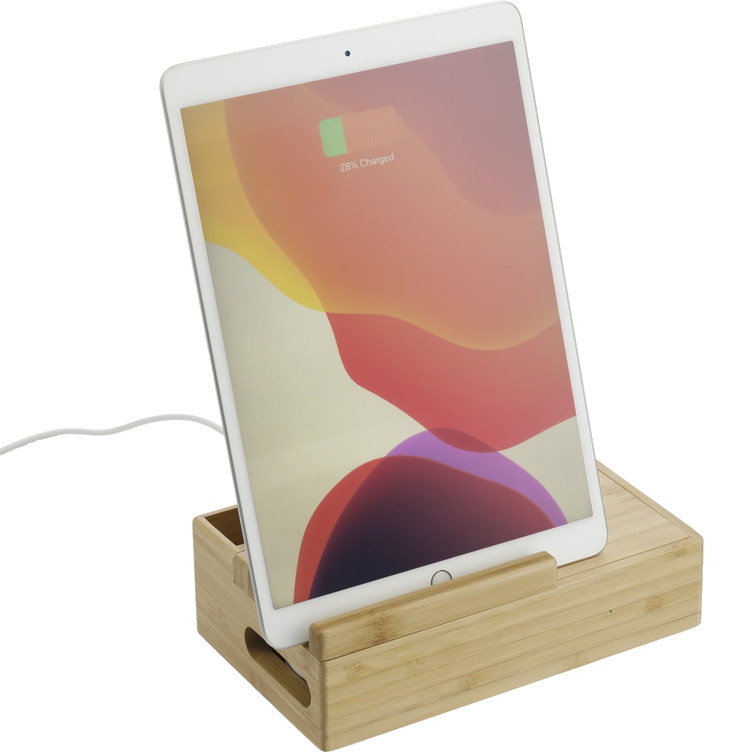 Bamboo Fast Wirelsss Charging Dock Station 22
