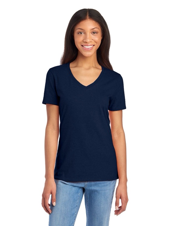 JERZEES Premium Blend Combed Ring-Spun Ladies' V-Neck T-Shirt 9