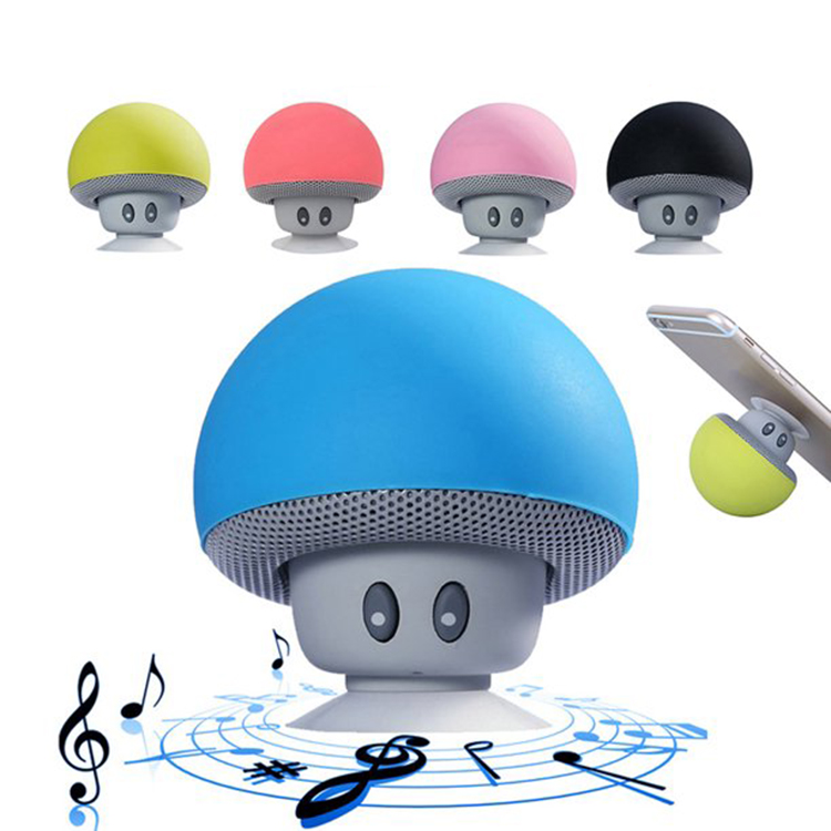 Mushroom Shape Bluetooth Speaker With Suction 1
