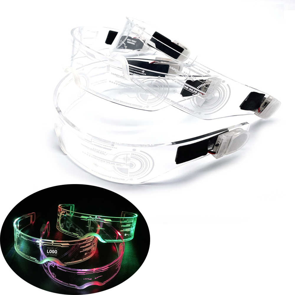 LED Dazzling Transparent Glasses