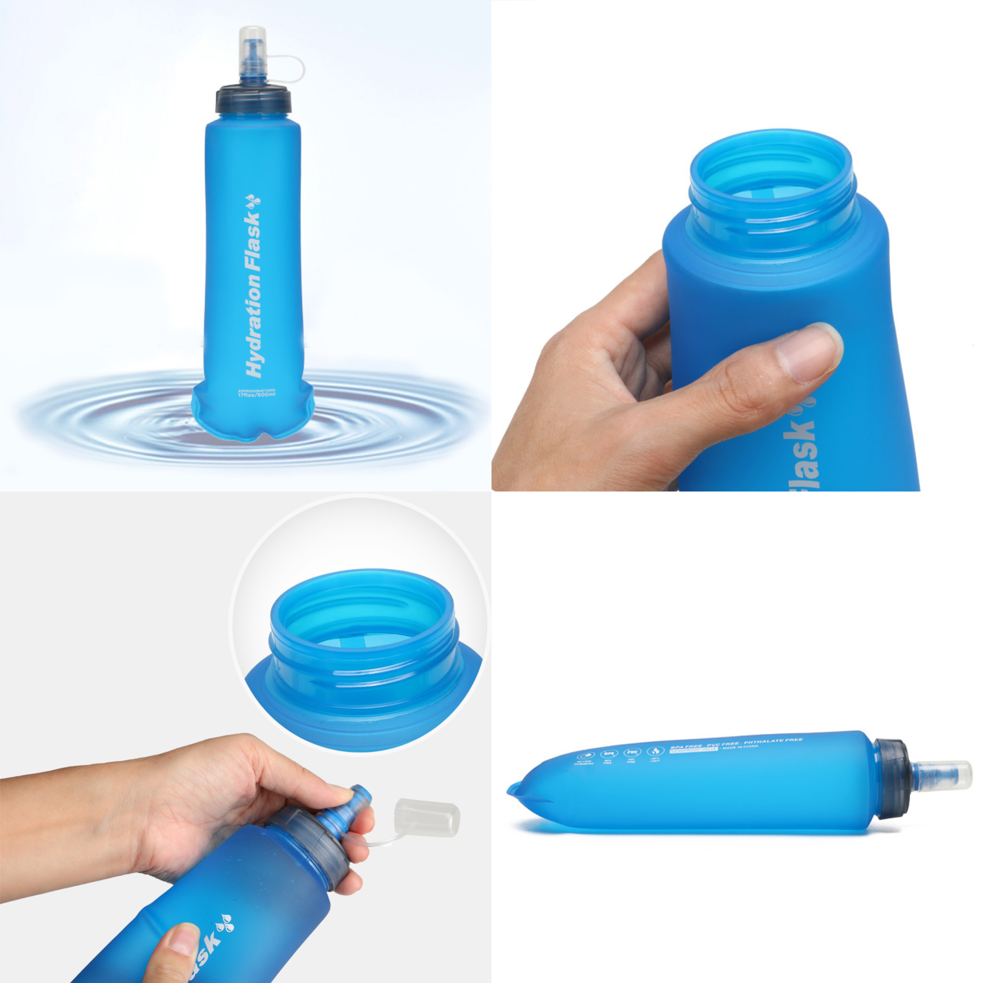 Soft Folding Water Bottles 1