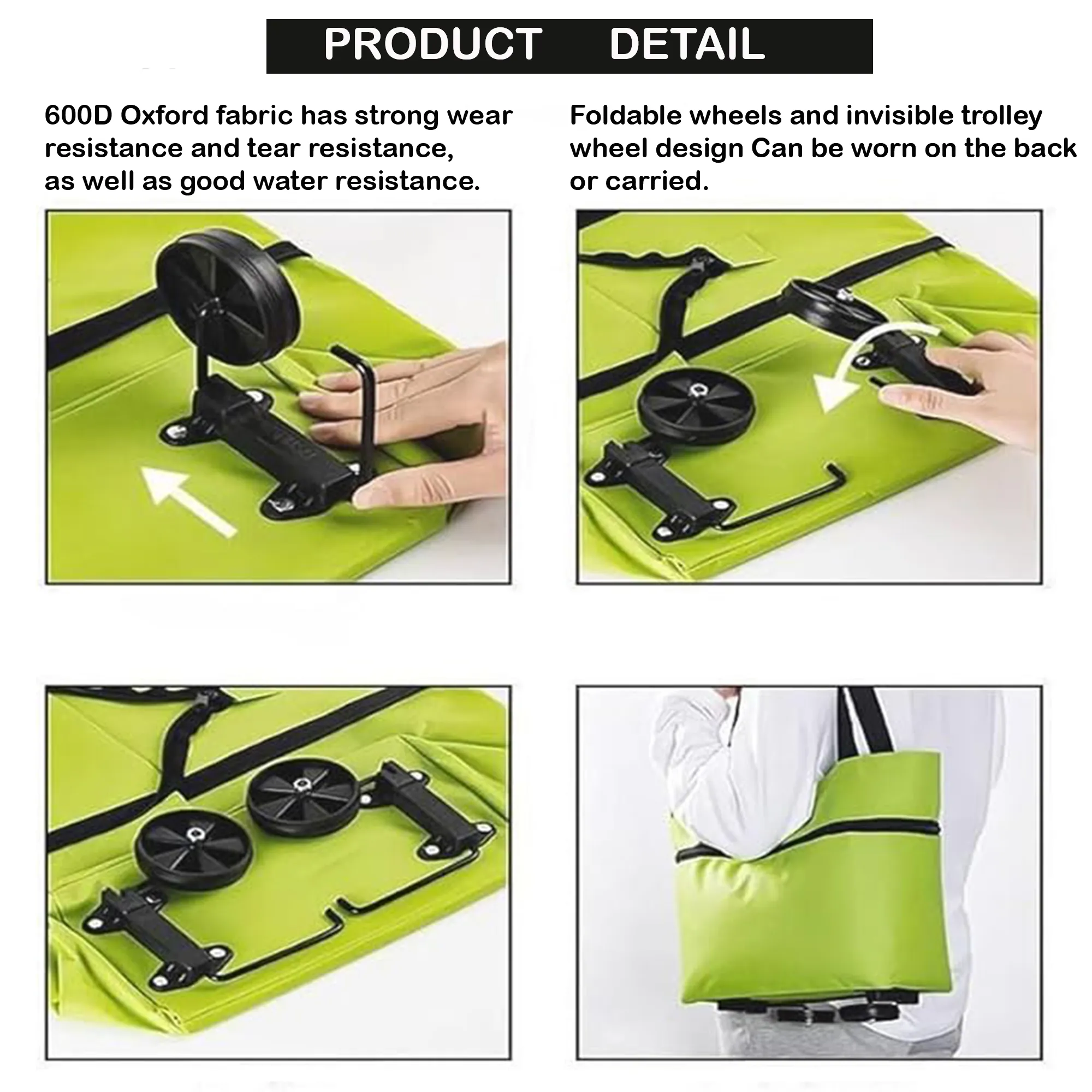 2-in-1 foldable cart with wheels 2