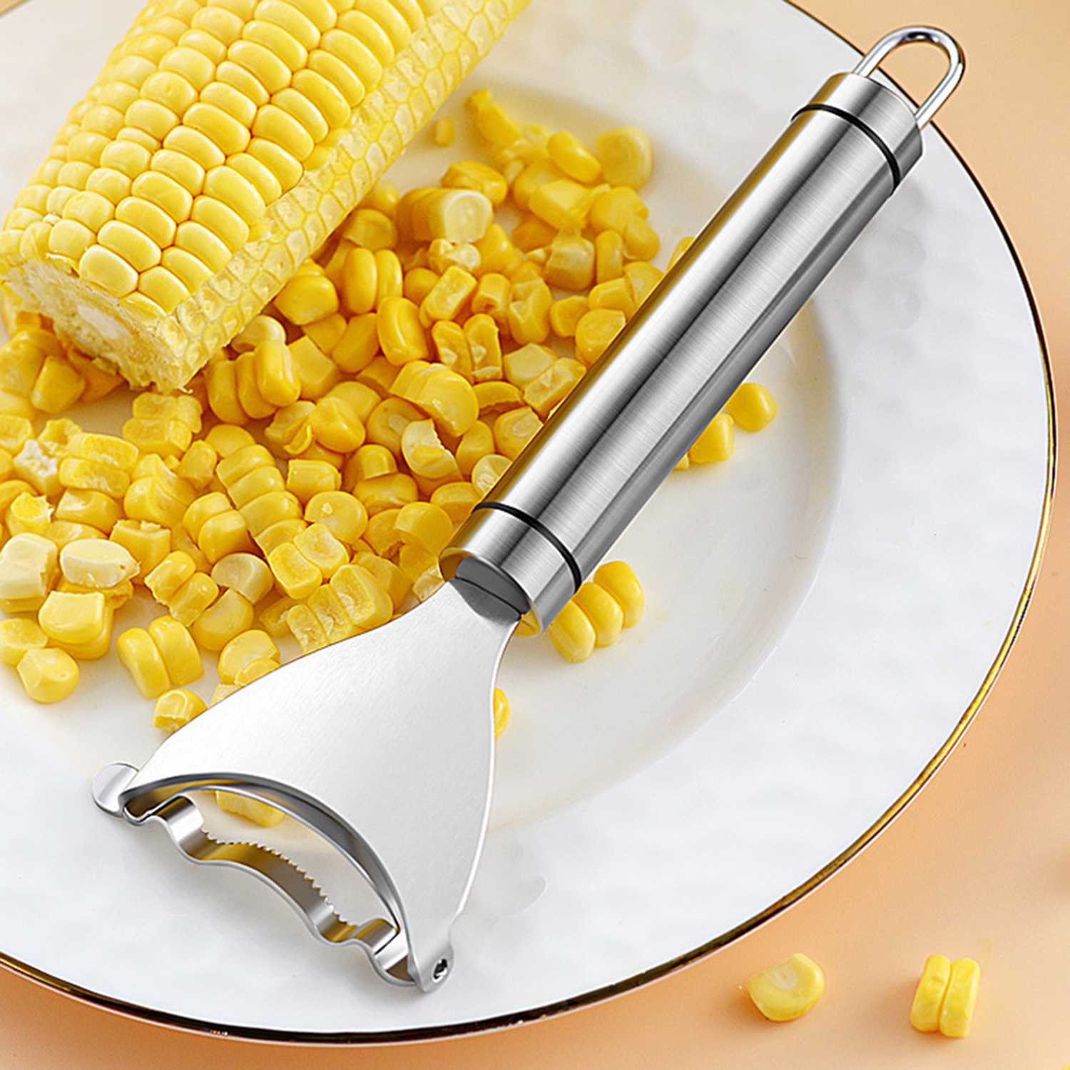 Stainless Steel Corn Stripper & Peeler 7