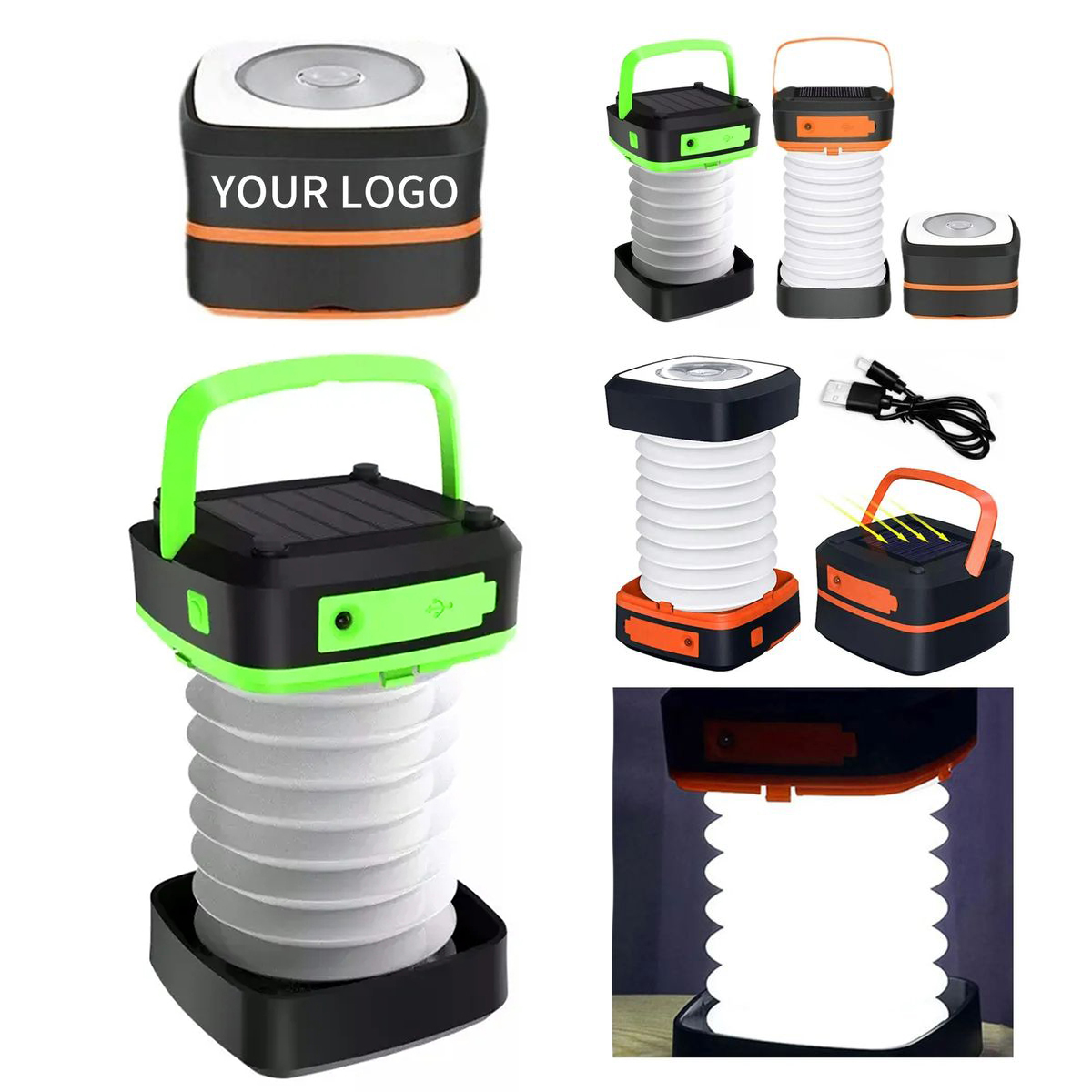 Rechargeable Solar Lantern with Adjustable Brightness 2