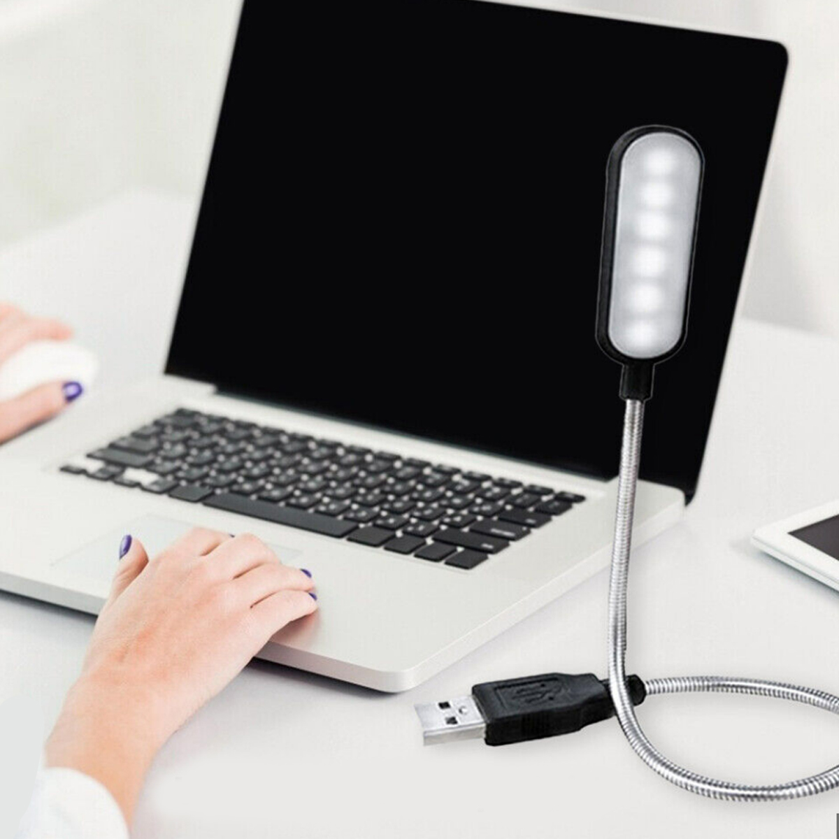 Flexible USB LED Light Lamp with Adjustable Gooseneck 3